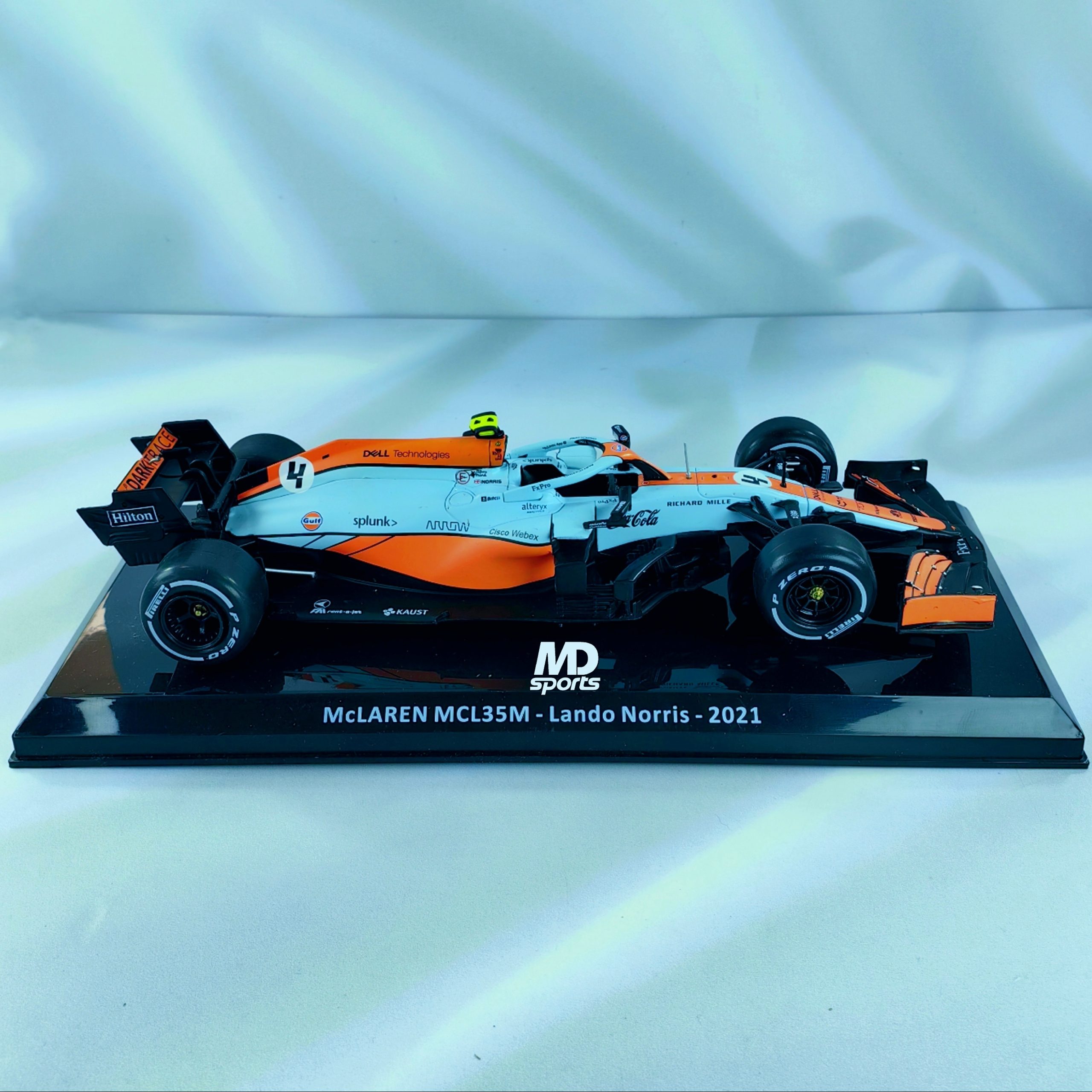 Mclaren MCL35M GP Monaco 2021 #4  Lando Norris Caja Normal Premium Collect 1:24 - Imagen 4