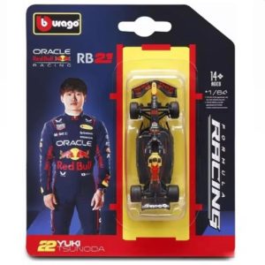 RedBull RB21 2025 #22 Yuki Tsunoda Caja Normal Burago 1:64 (CAJA ABIERTA)