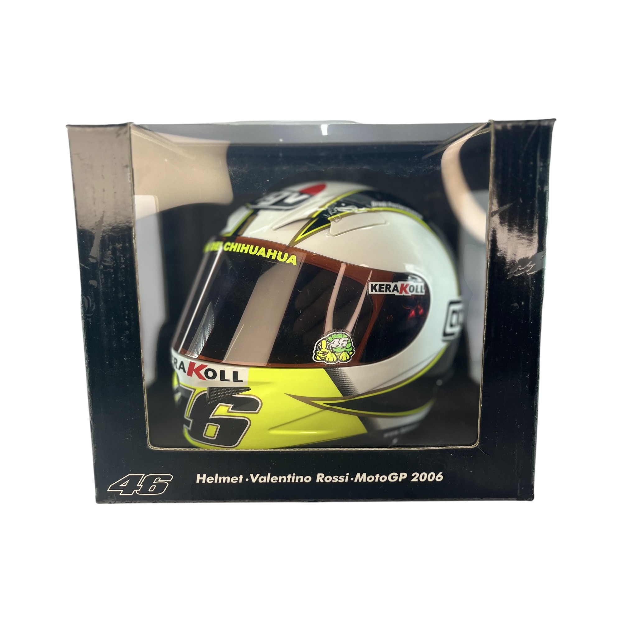 Casco MotoGP Valentino Rossi Yamaha 2006 Minichamps 1:2