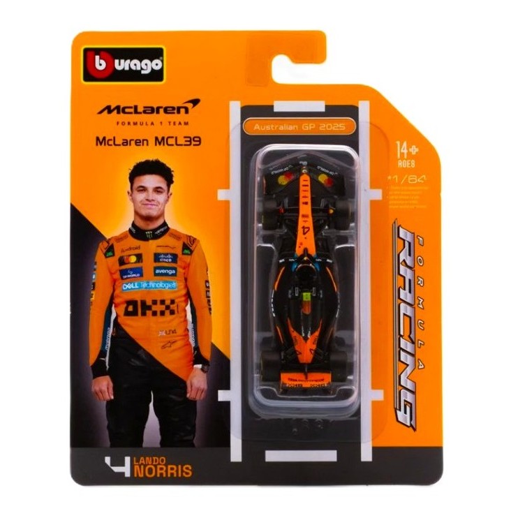Mclaren MCL39 2025 #4 Lando Norris Caja Normal Burago 1:64