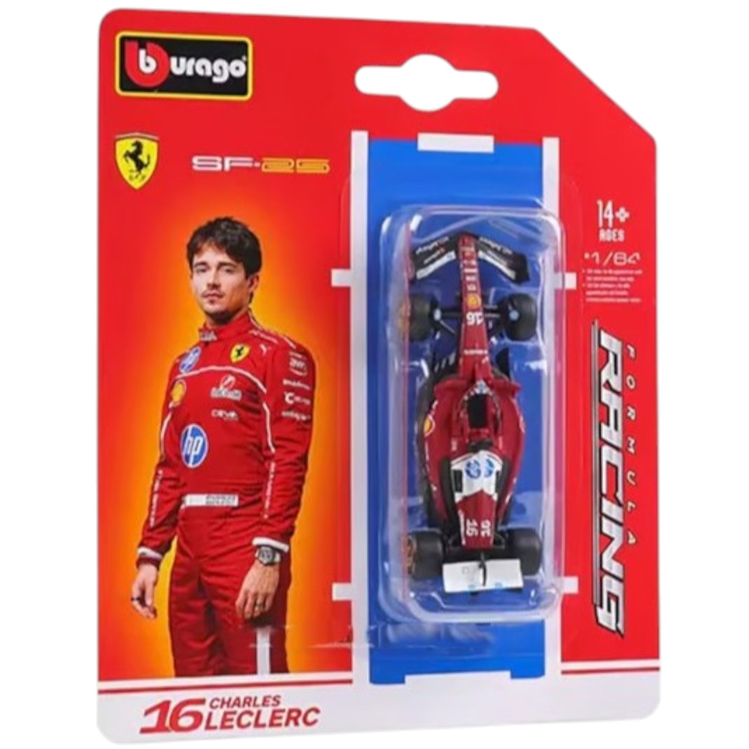 Ferrari SF-25 2025 #16 Charles Leclerc Caja Normal Burago 1:64