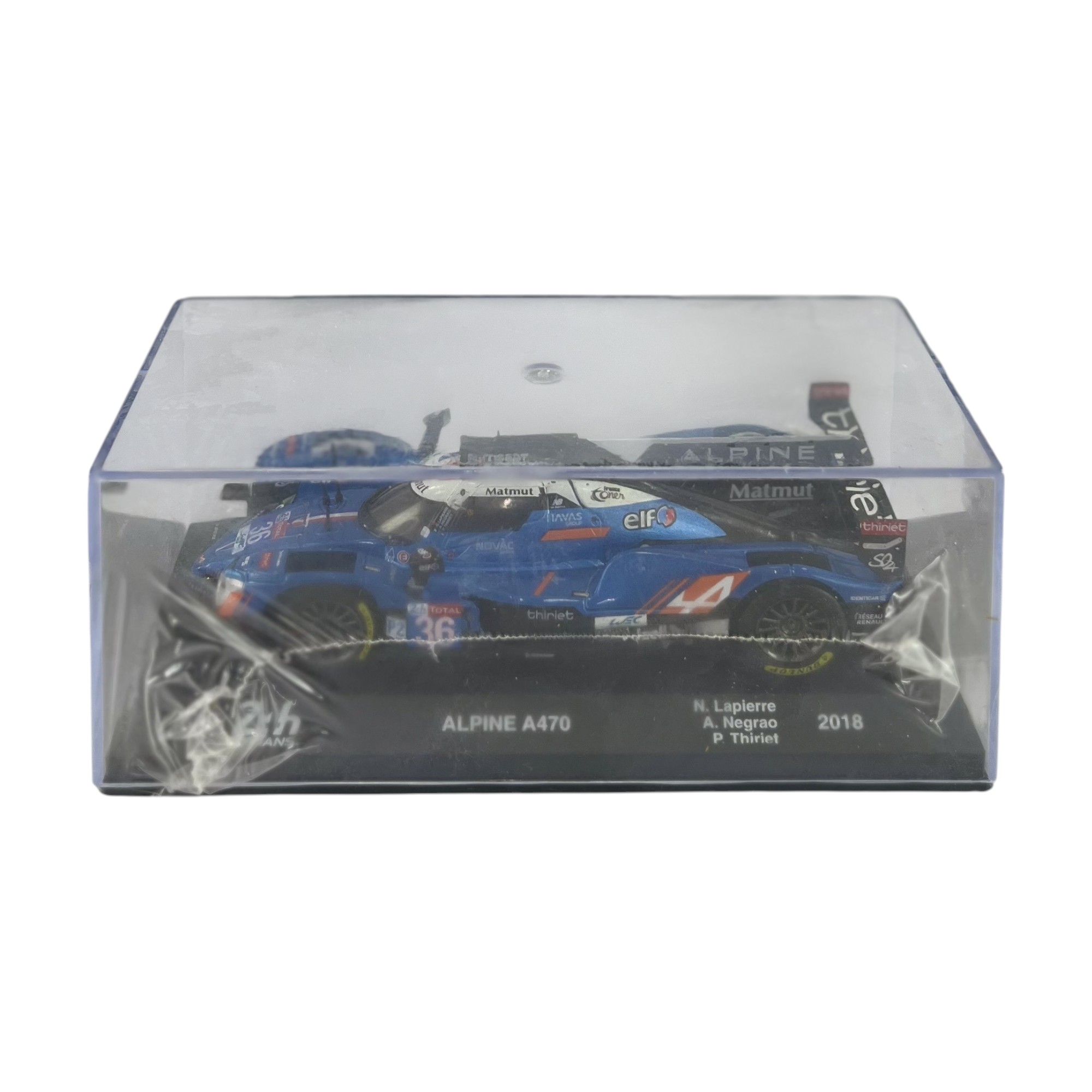 Alpine A470 Lemans 2018 #36 Lapierre-Negrao-Thiriet Caja Acrilica Altaya 1:43