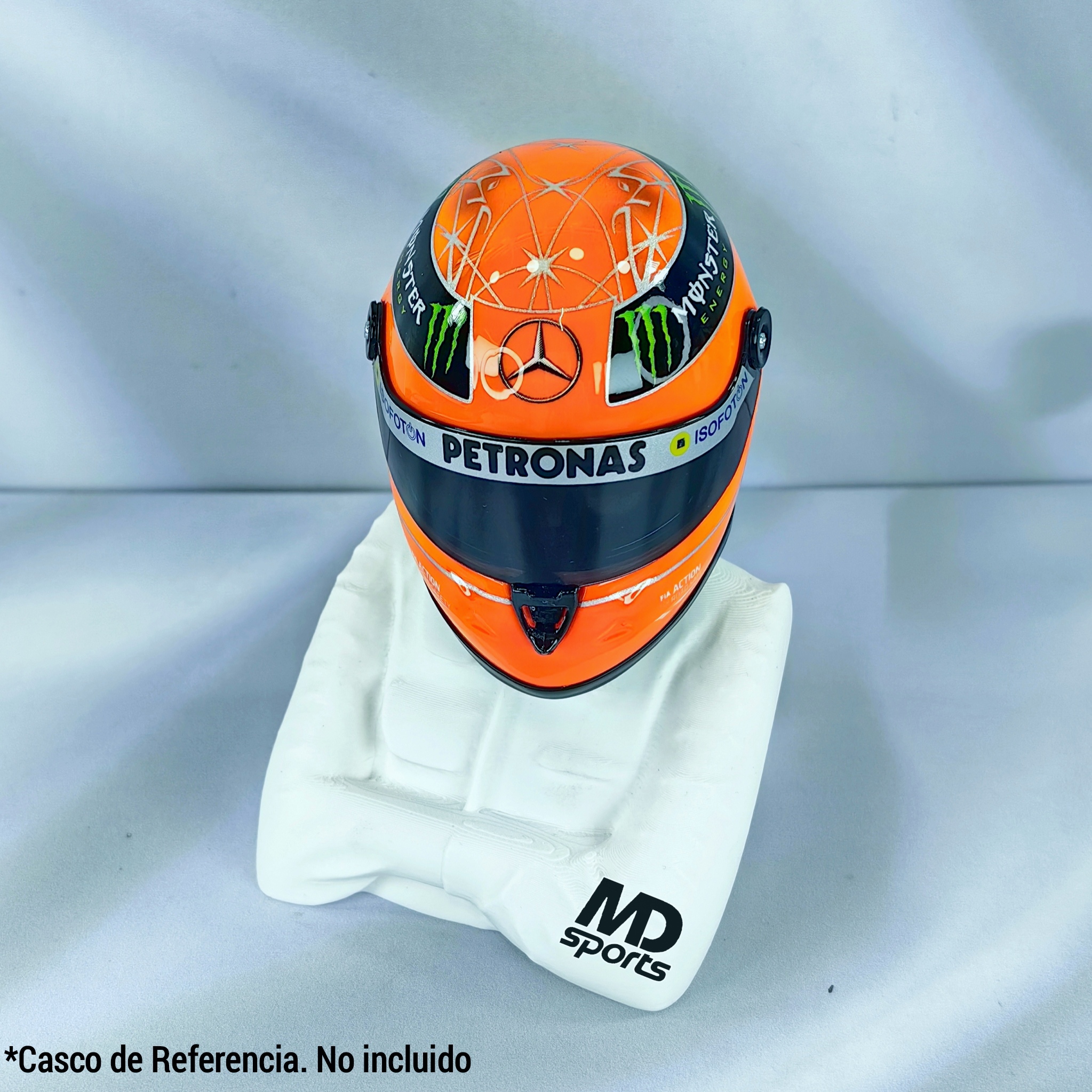 Base Casco Formula 1 Figura Piloto Escala 1:4