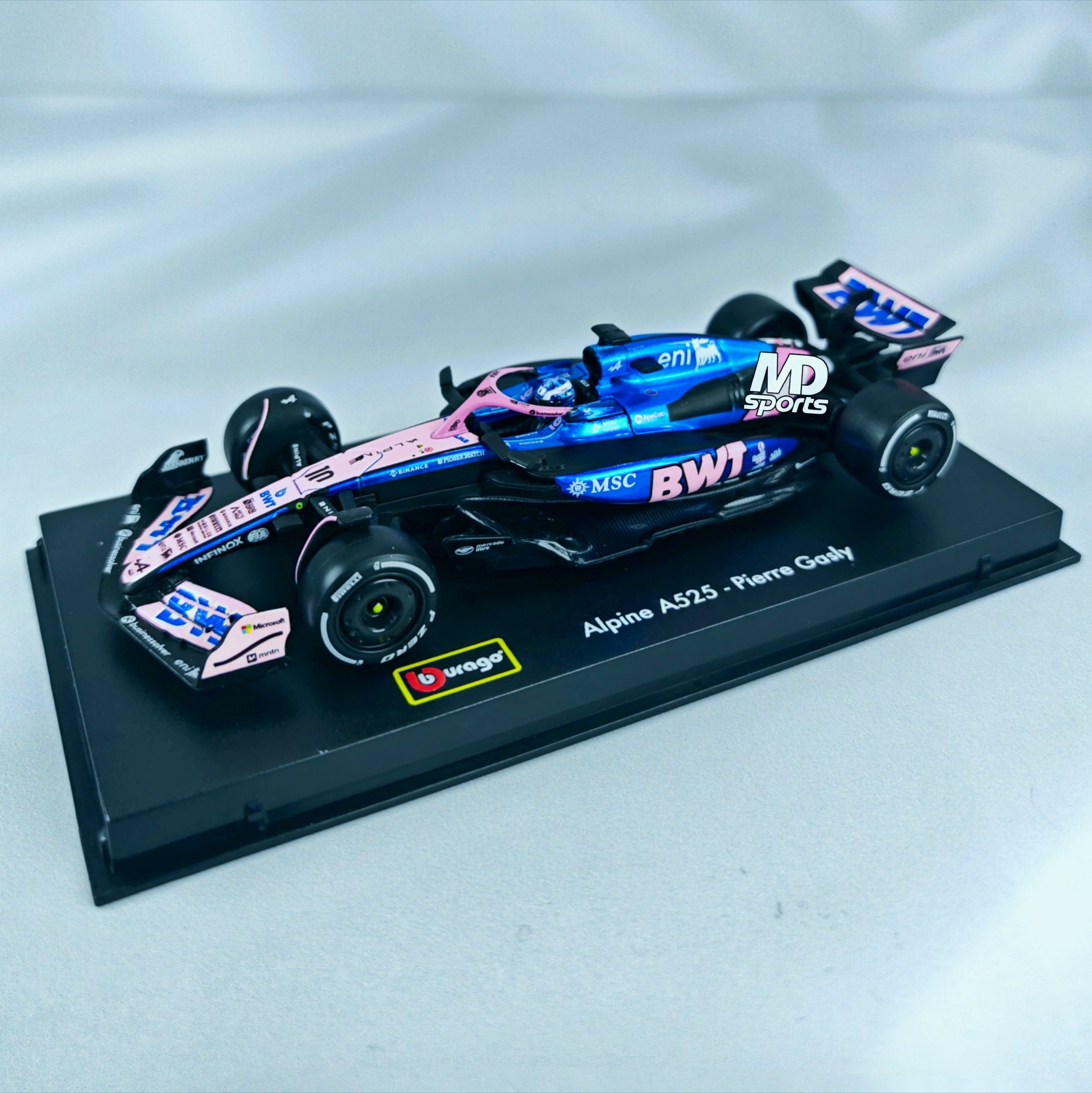 Alpine A525 2025 #10 Pierre Gasly Caja Acrilica Burago 1:43 - Imagen 4