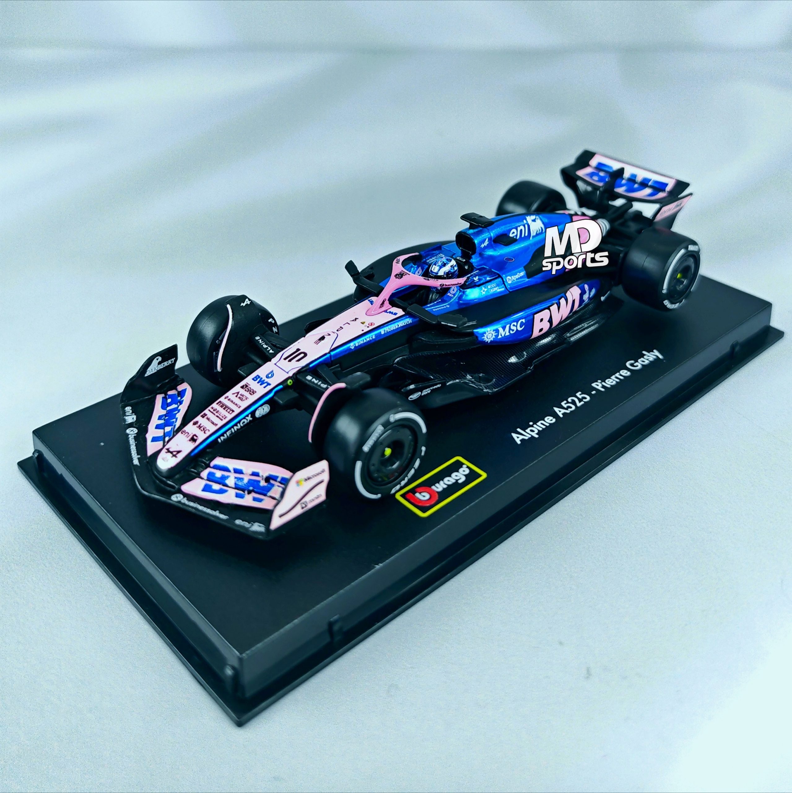 Alpine A525 2025 #10 Pierre Gasly Caja Acrilica Burago 1:43