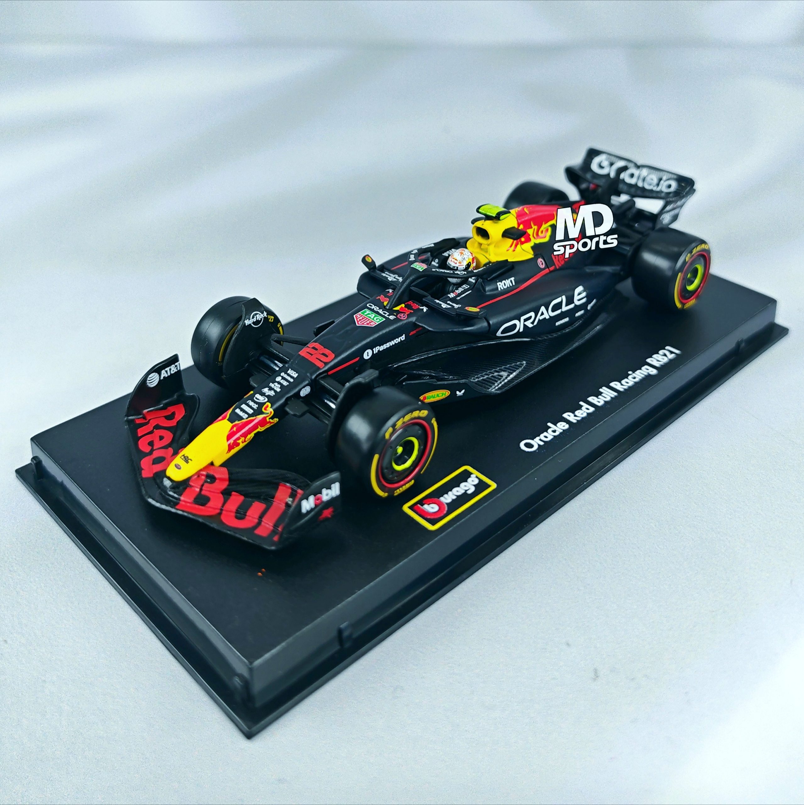 RedBull RB21 2025 #22 Yuki Tsunoda Caja Acrilica Burago 1:43