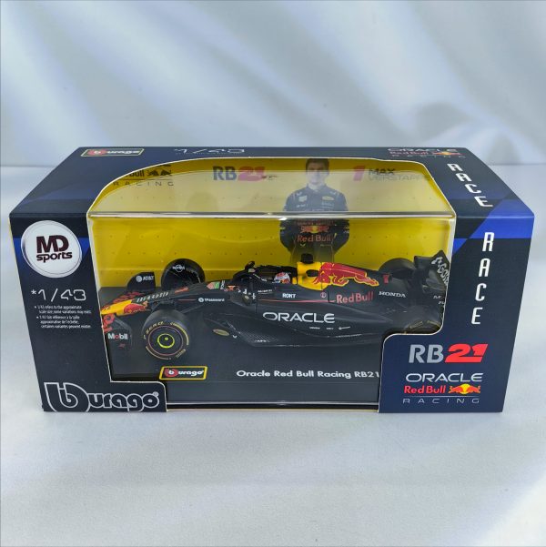 RedBull RB21 2025 #1 Max Verstappen Caja Acrilica Burago 1:43
