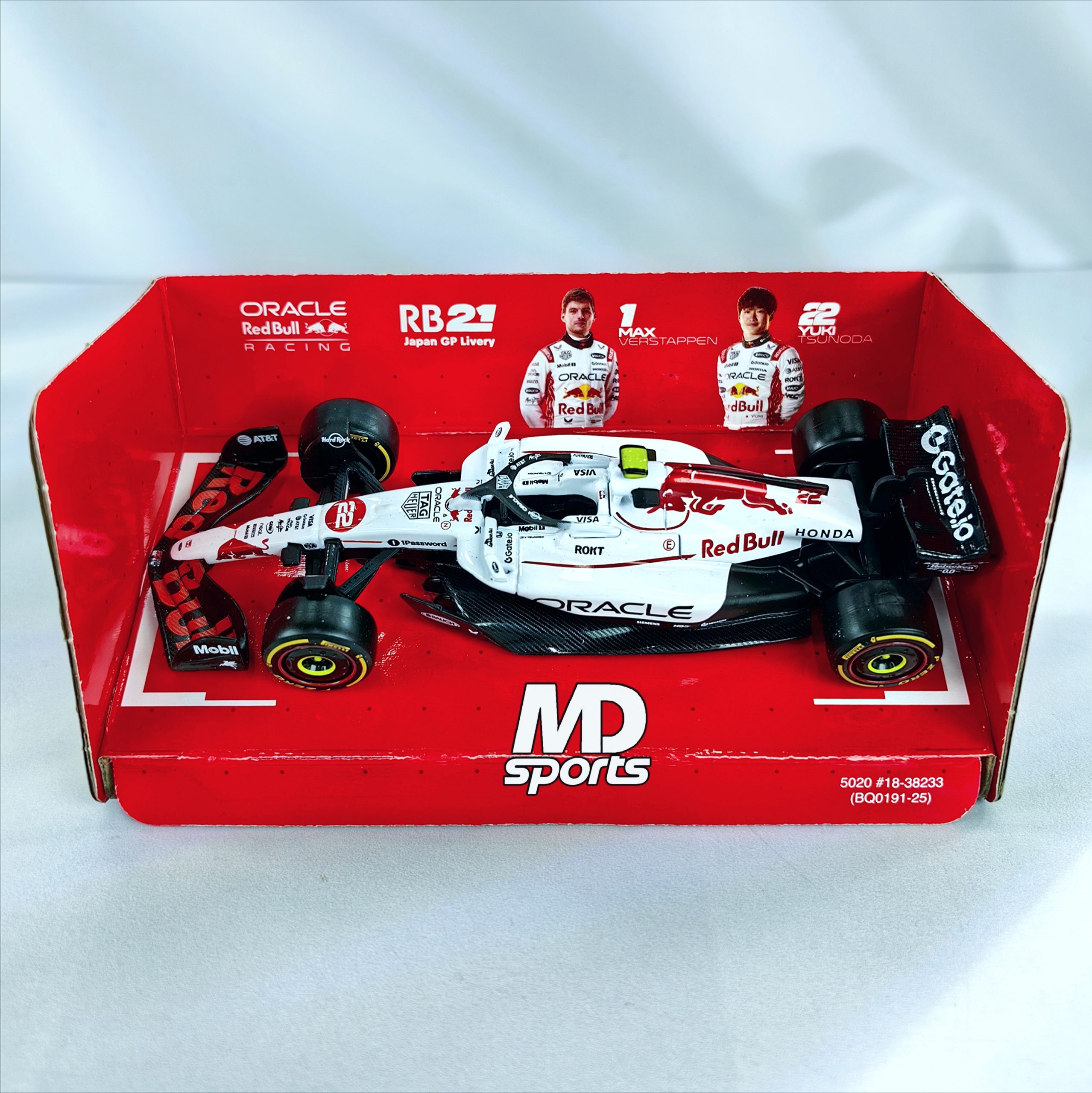 RedBull RB21 GP Japon 2025 #22 Yuki Tsunoda Caja Normal Burago 1:43 - Imagen 3