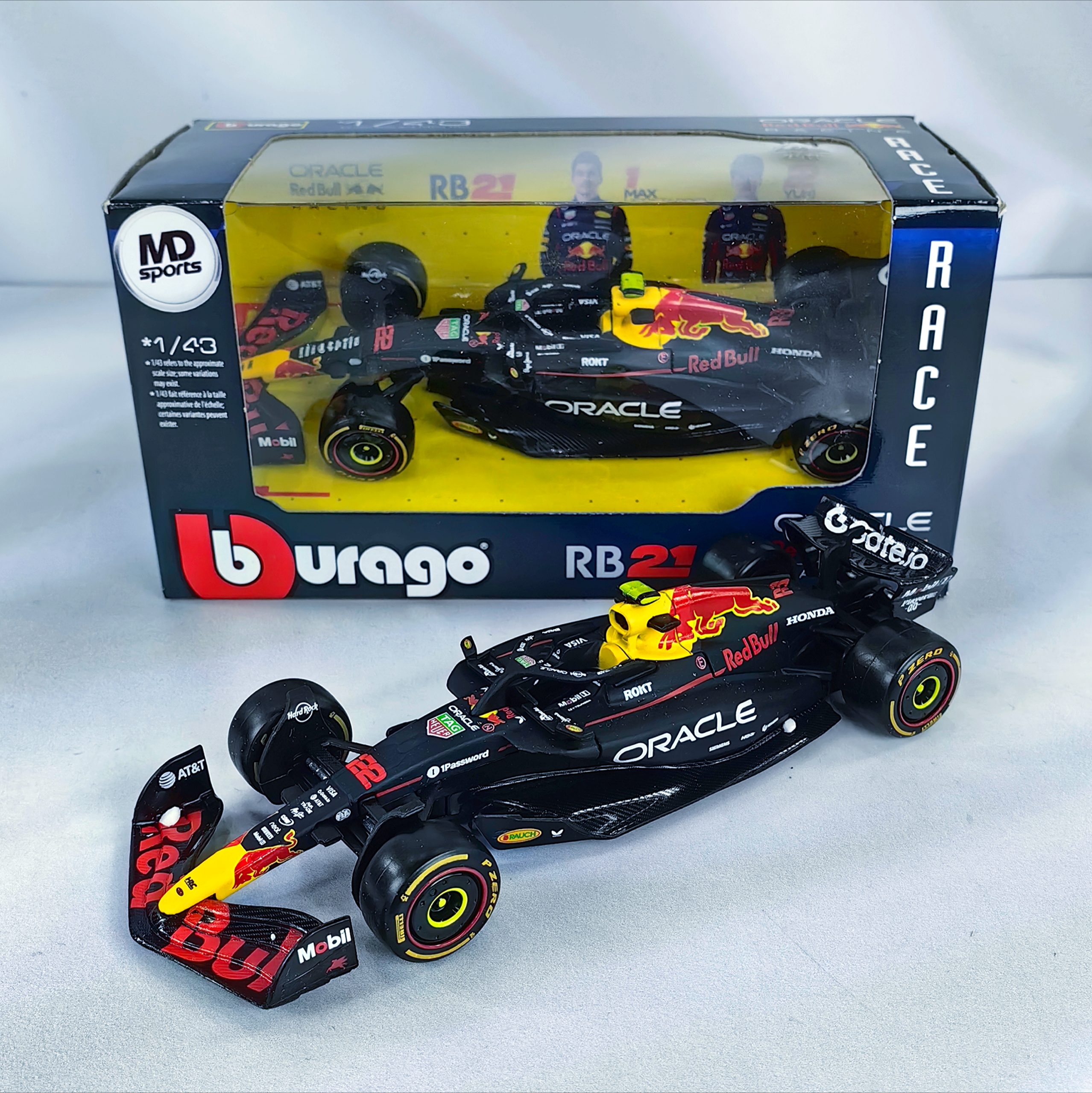 RedBull RB21 2025 #22 Yuki Tsunoda Caja Normal Burago 1:43