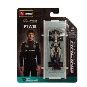 Mercedes W16 2025 #12 Kimi Antonelli Caja Normal Burago 1:64 (CAJA ABIERTA)