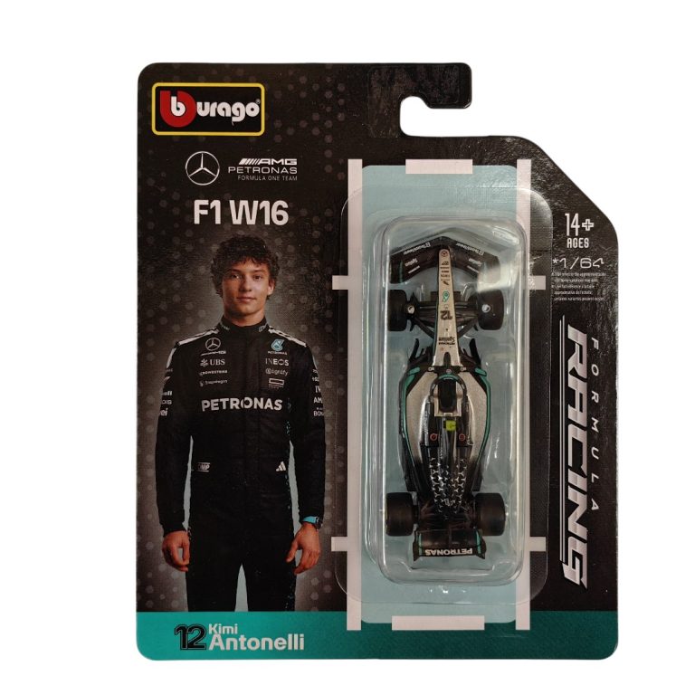 Mercedes Amg F1 W16 #12 Antonelli Formula One F1 (2025) 1/64 De Bburago Mercedes Amg F1 W16 #12 Antonelli Formula One F1 (2025) 1/64 De Bburago