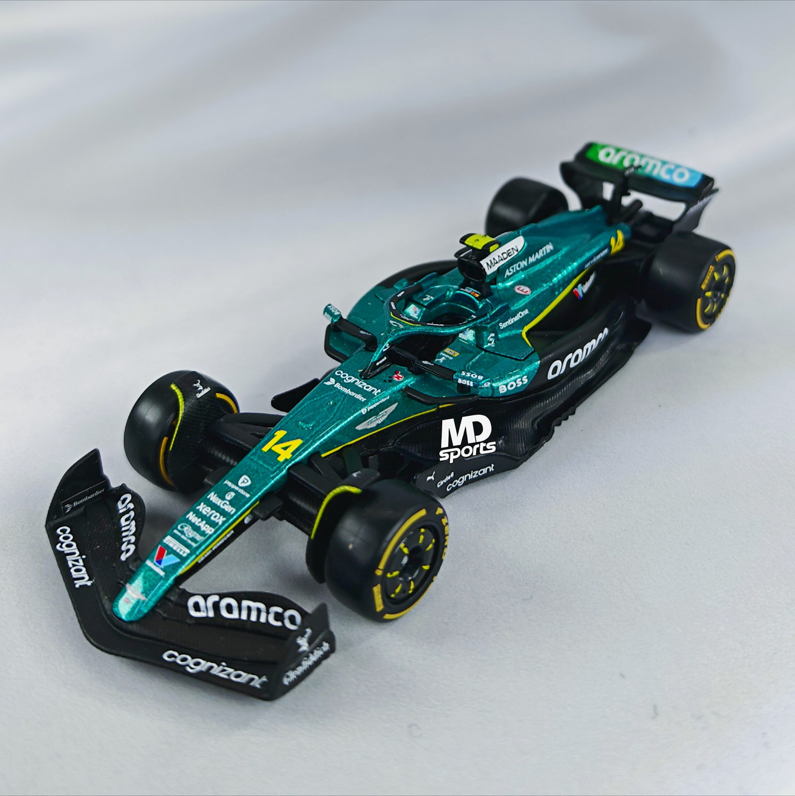 Aston Martin AMR25 2025 #14 Fernando Alonso Caja Normal Burago 1:43 - Imagen 4