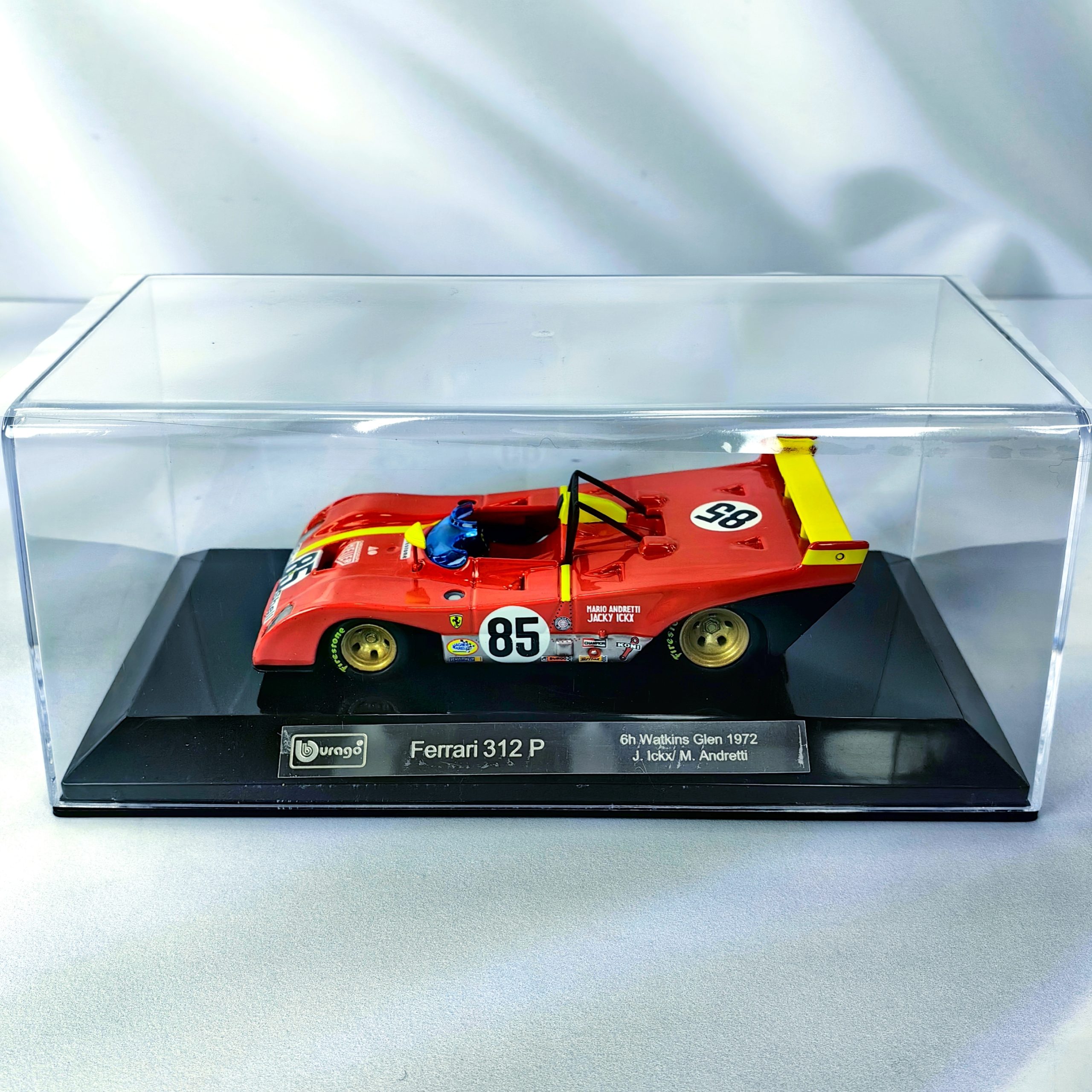Ferrari 312p 6H Watkins Glen 1972 #85 Caja Acrilica 1:43 - Imagen 3