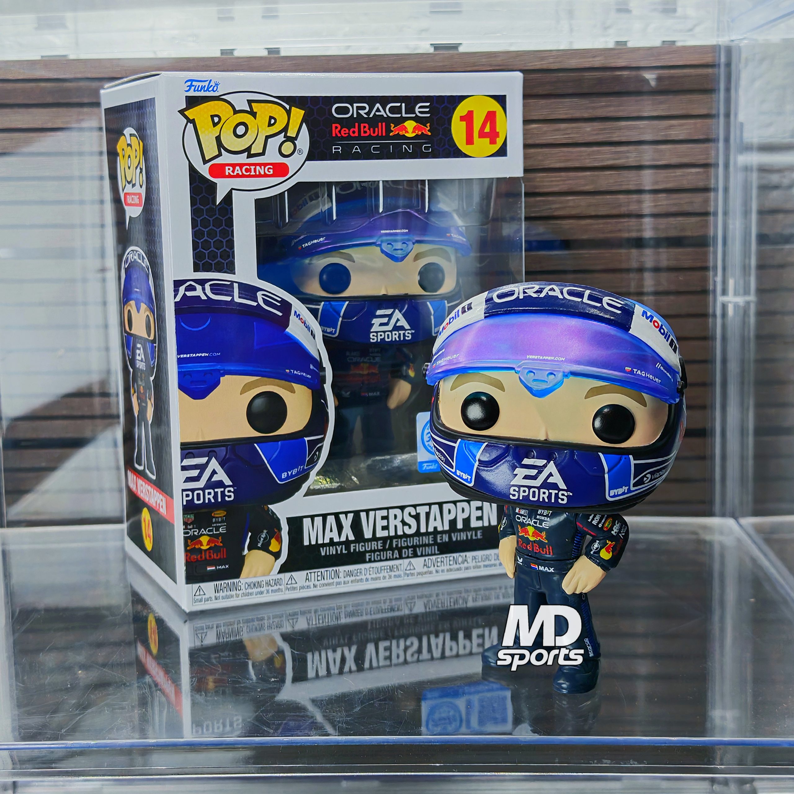 Funko Pop #14 Formula 1 Redbull Racing Max Verstappen USA Helmet 2024