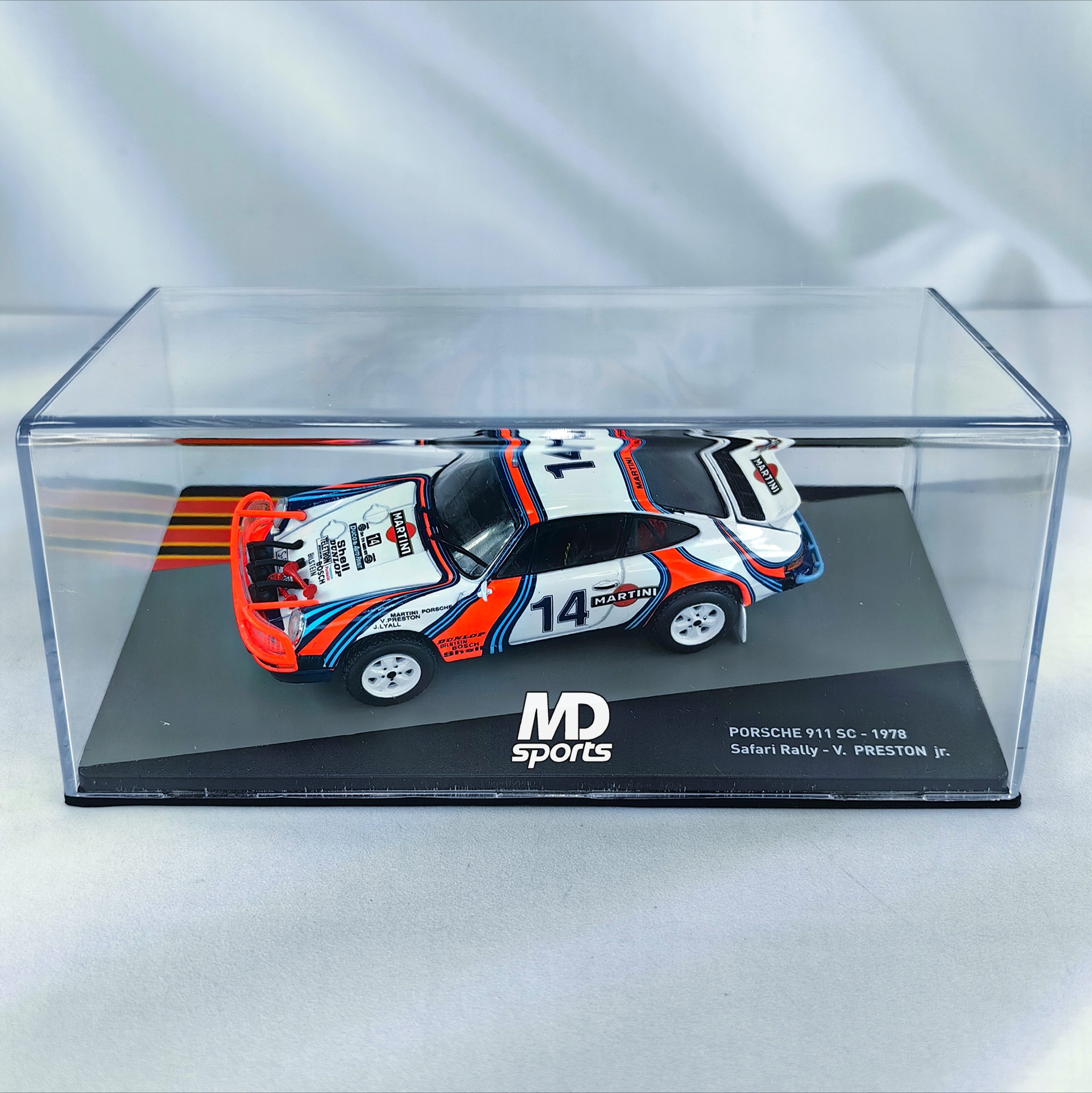 Porsche 911 SC #14 Safari Rally 1978 Caja Acrilica Ixo Models 1:43