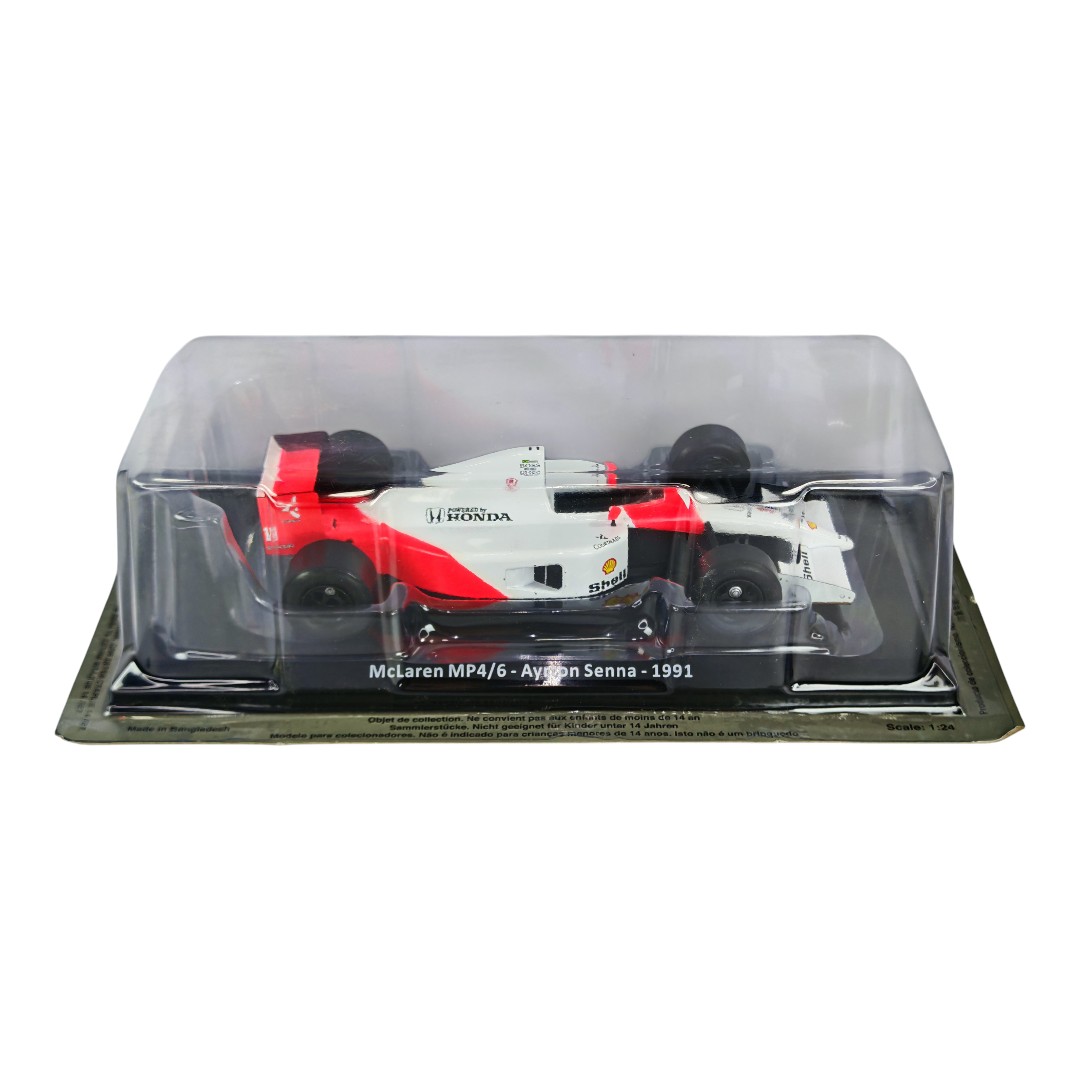 Mclaren MP4/6 1991 #1 Ayrton Senna Caja Normal Premium Collect 1:24