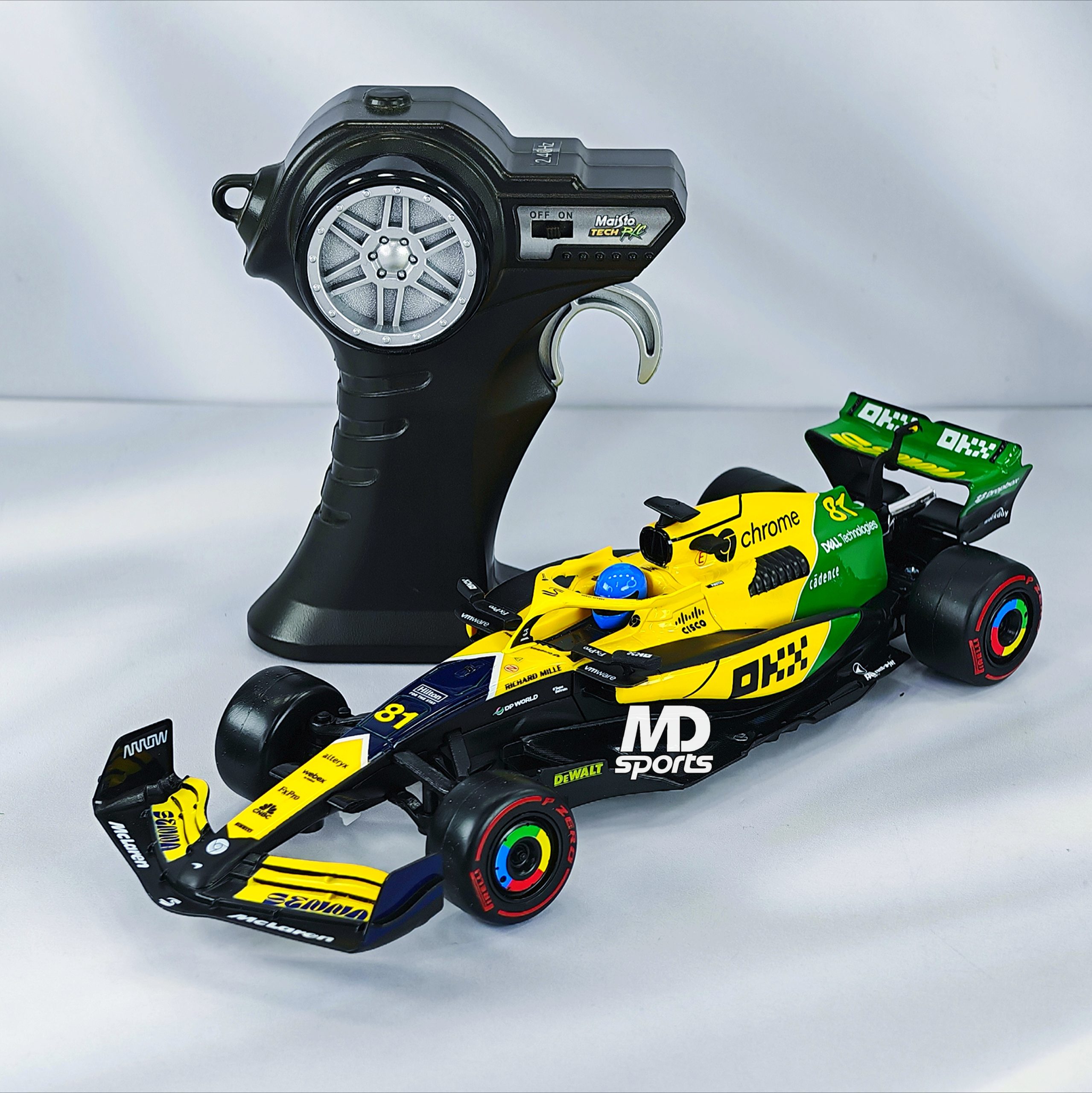 McLaren Control Remoto MCL38 Senna Livery Mónaco GP #81 Oscar Piastri Maisto 1:24