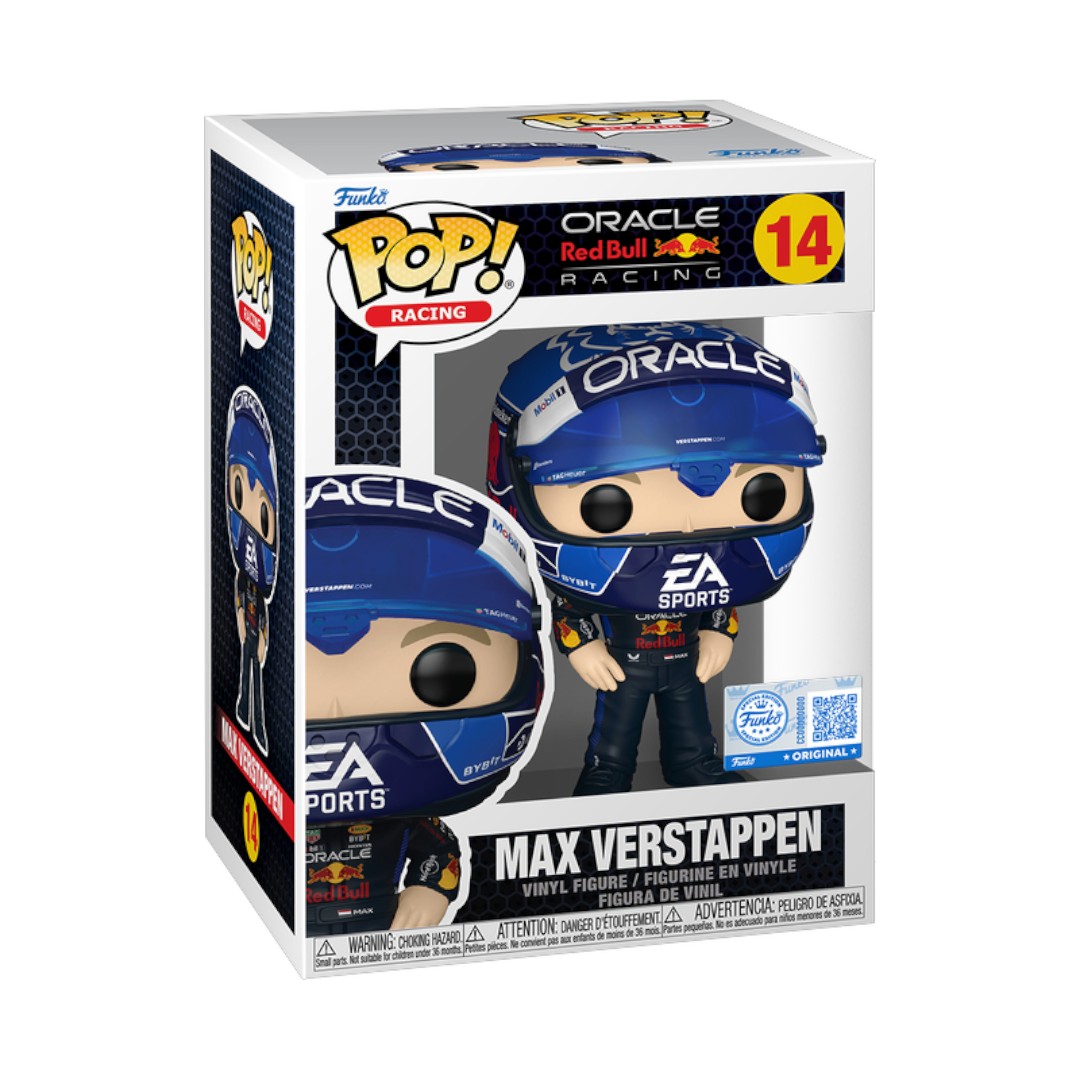 Funko Pop #14 Formula 1 Redbull Racing Max Verstappen USA Helmet 2024