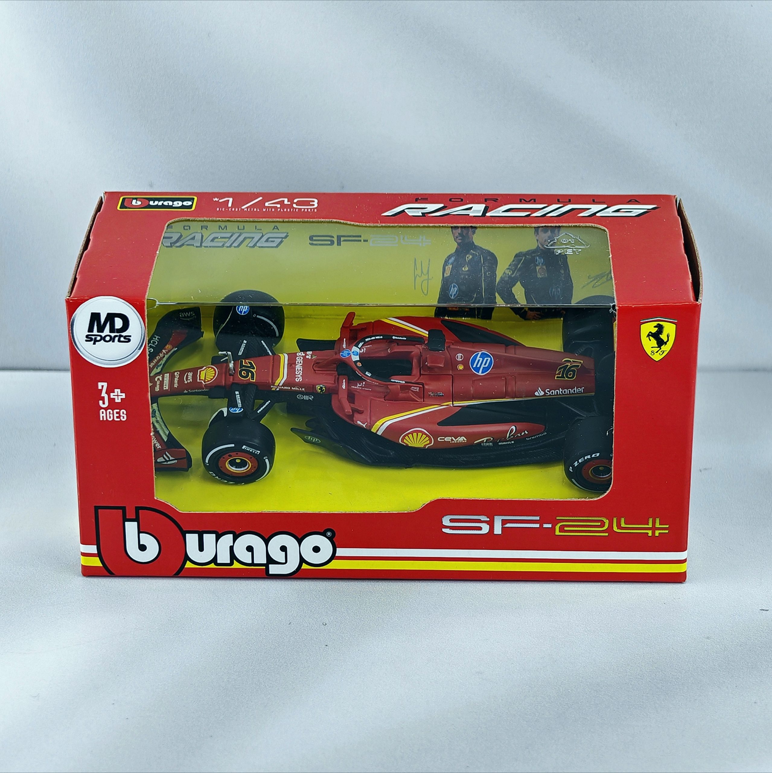 Ferrari SF-24 GP Monza 2024 #16 Charles Leclerc Caja Normal Burago 1:43