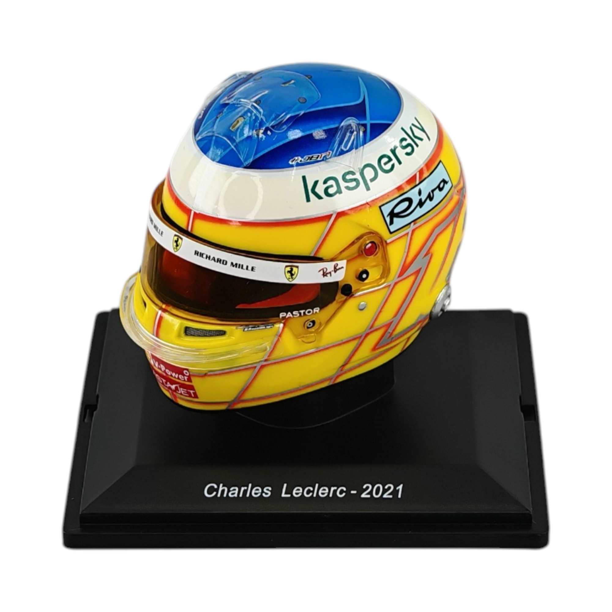 Casco Formula 1 Scuderia Ferrari #16 Charles Leclerc GP Francia 2021 Spark 1:5