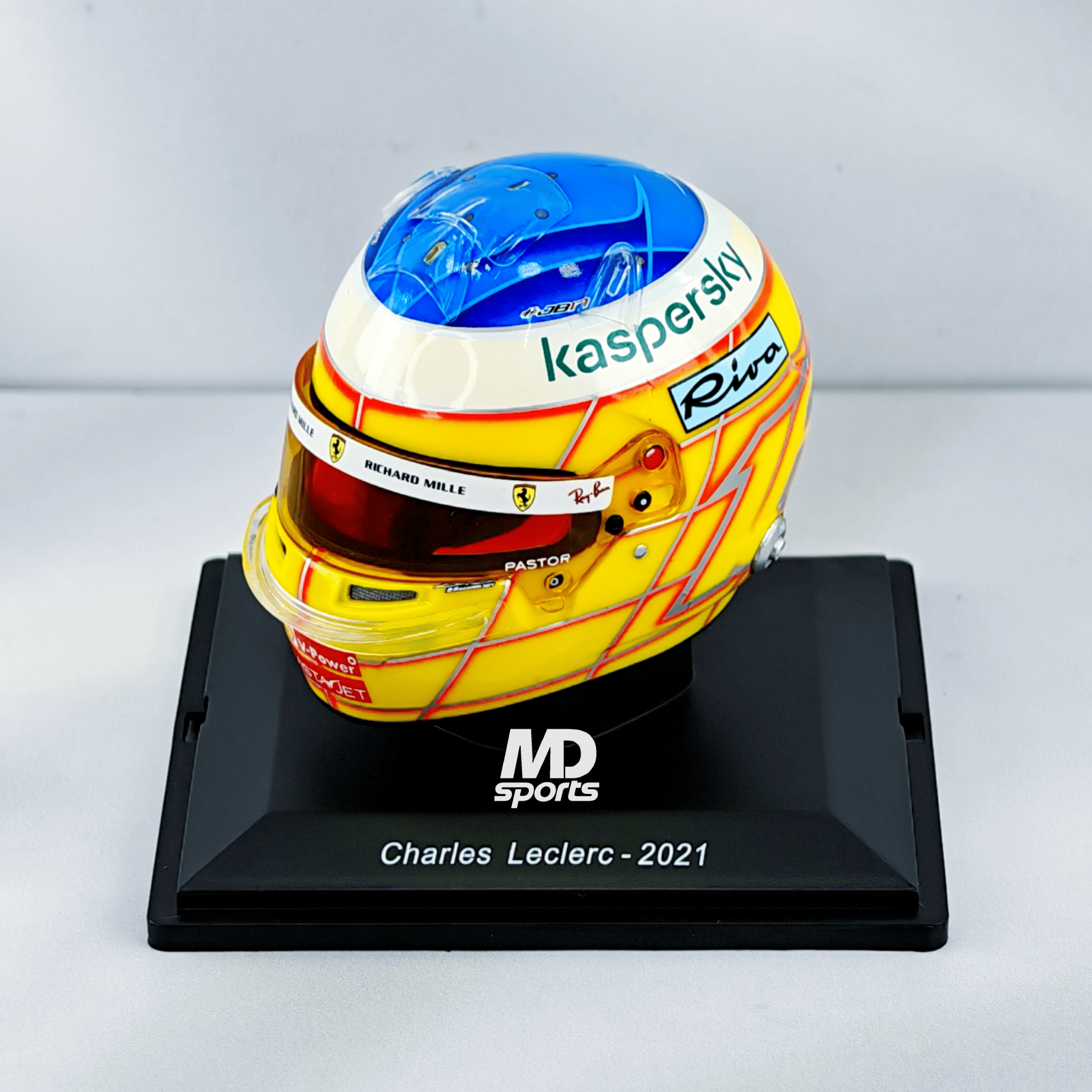 Casco Formula 1 Scuderia Ferrari #16 Charles Leclerc GP Francia 2021 Spark 1:5