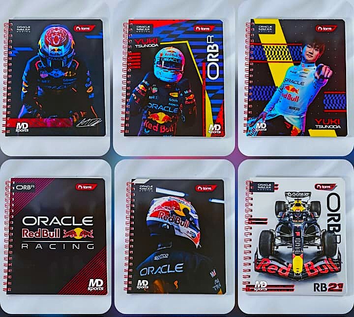 Pack 10 Cuaderno Universitario Torre RedBull Racing 100 hojas – Surtidos