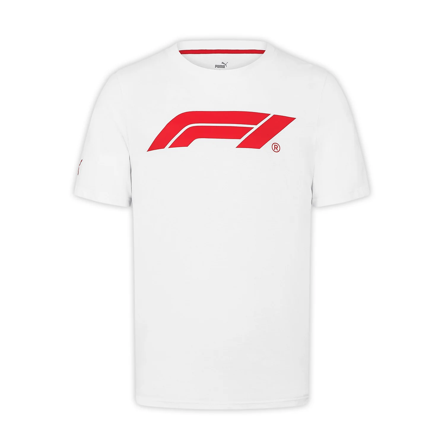 Polera PUMA Formula 1 Logo Tee Oficial Blanca