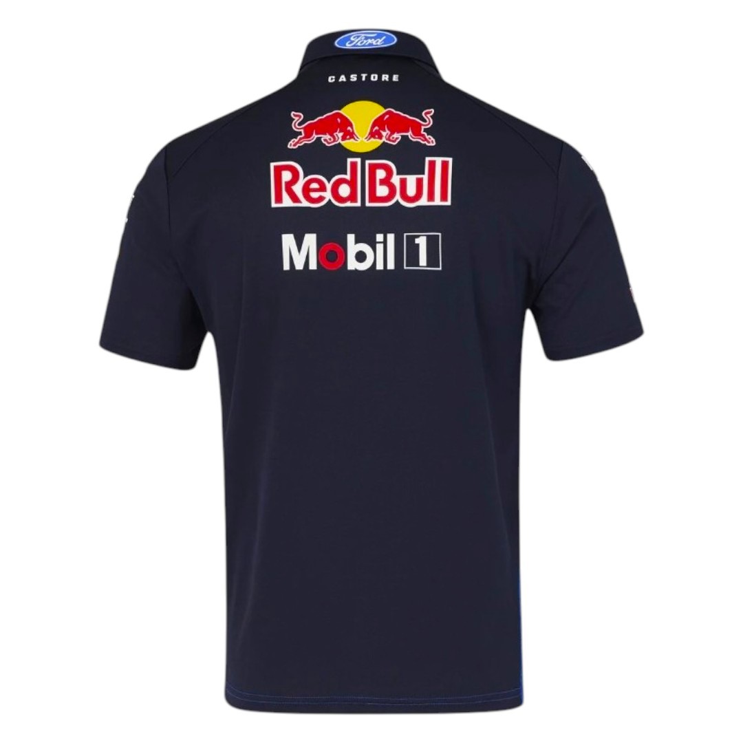 Polera Polo CASTORE Oficial Oracle RedBull Racing Ford Team 2026 Azul