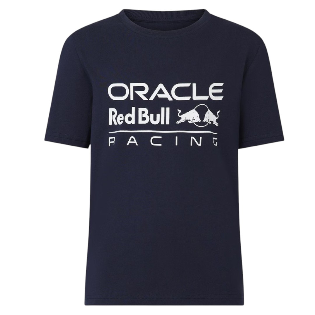 Polera Niño CASTORE Oficial Oracle RedBull Raccing Logo Tee Azul