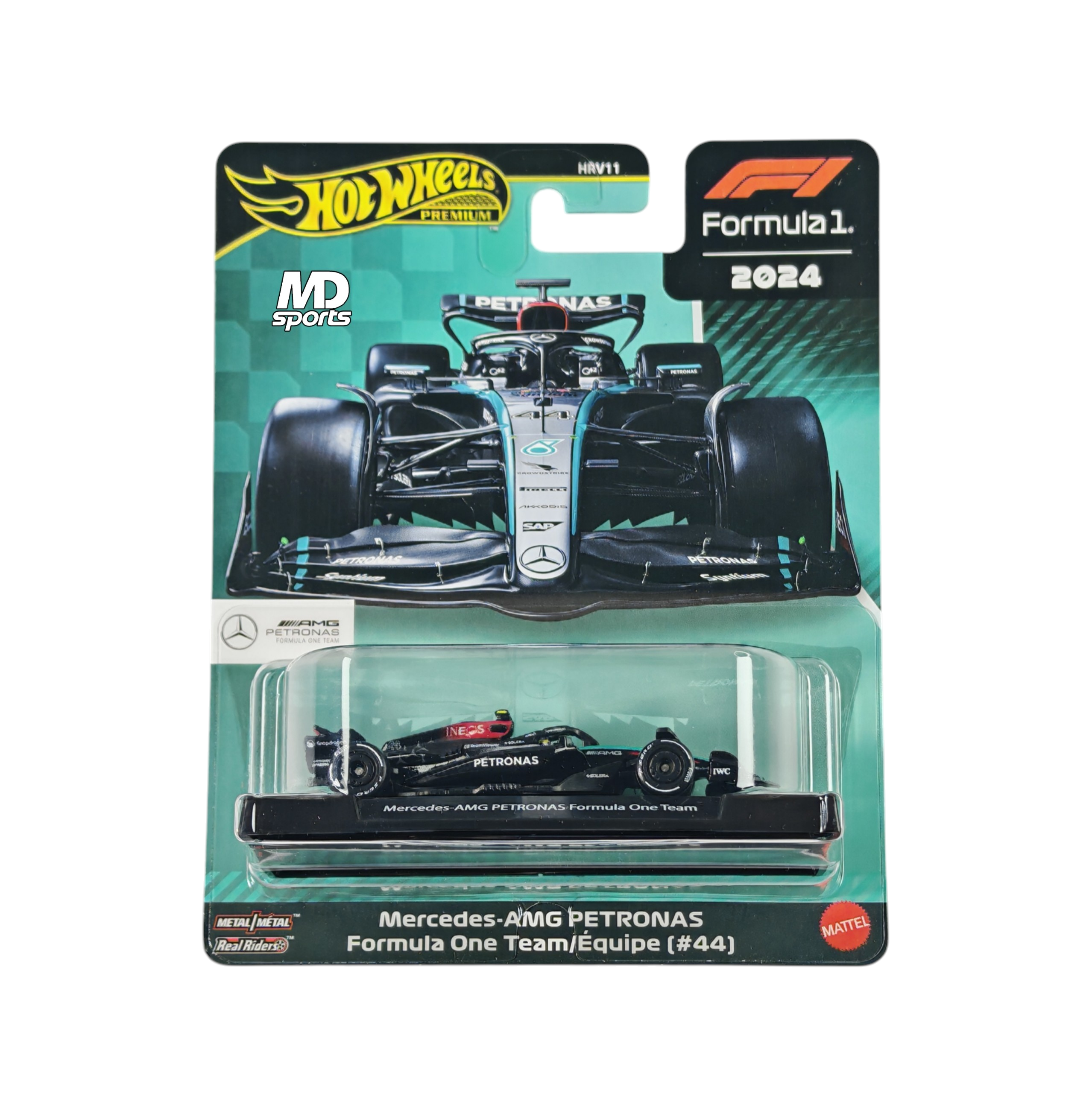 Mercedes W15 #44 2024 Lewis Hamilton HotWheels Premium 1:64