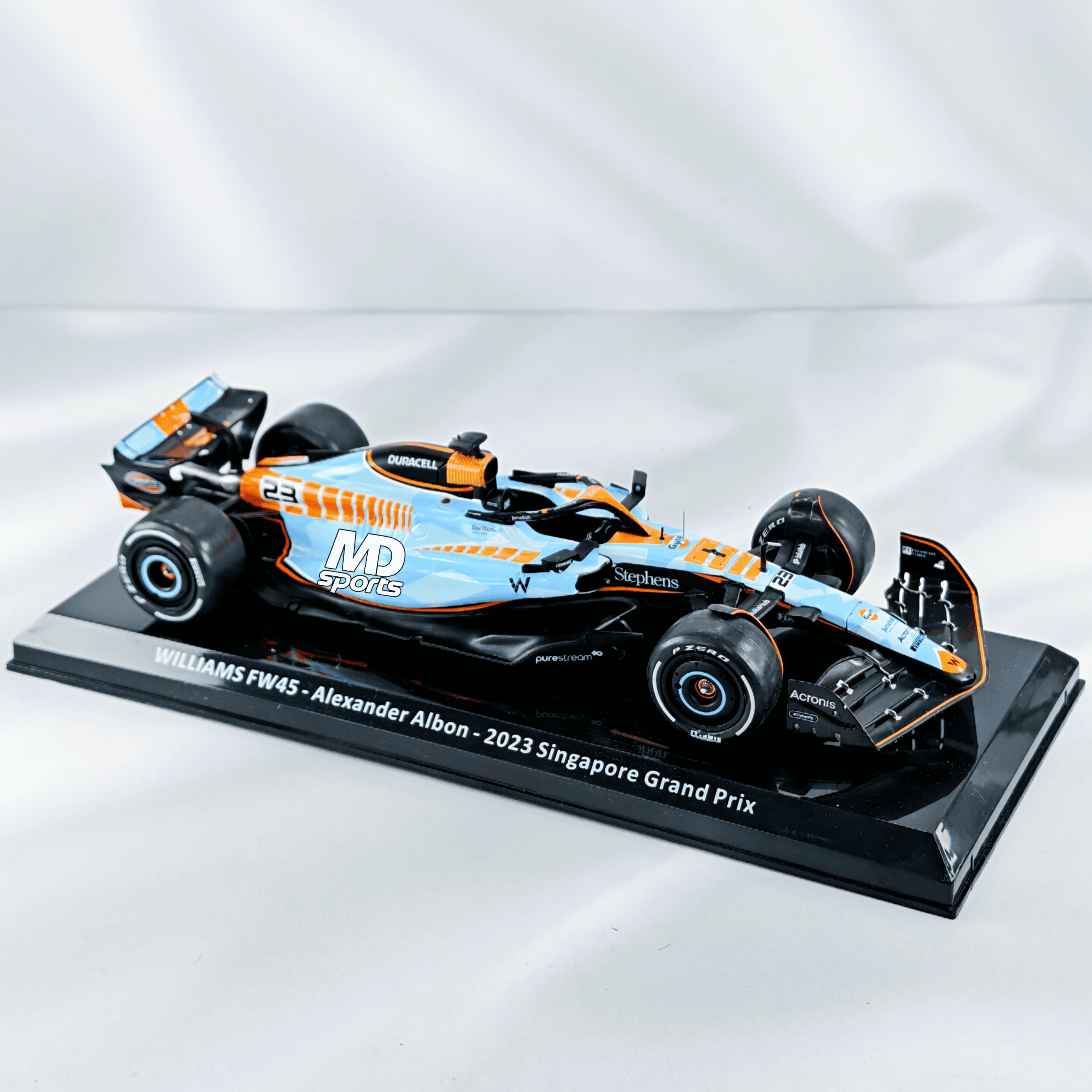 Williams Racing FW45 GP Singapur 2023 #23 Alexander Albon Caja Normal Premium Collect 1:24