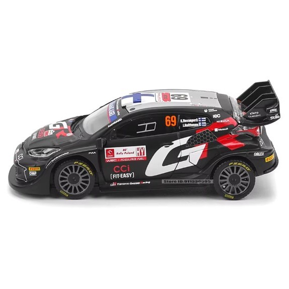 Toyota GR Yaris Rally 1 Hybrid #69 Rovanpera-Halttunen 2024 Caja Acrilica Burago 1:43 - Imagen 3