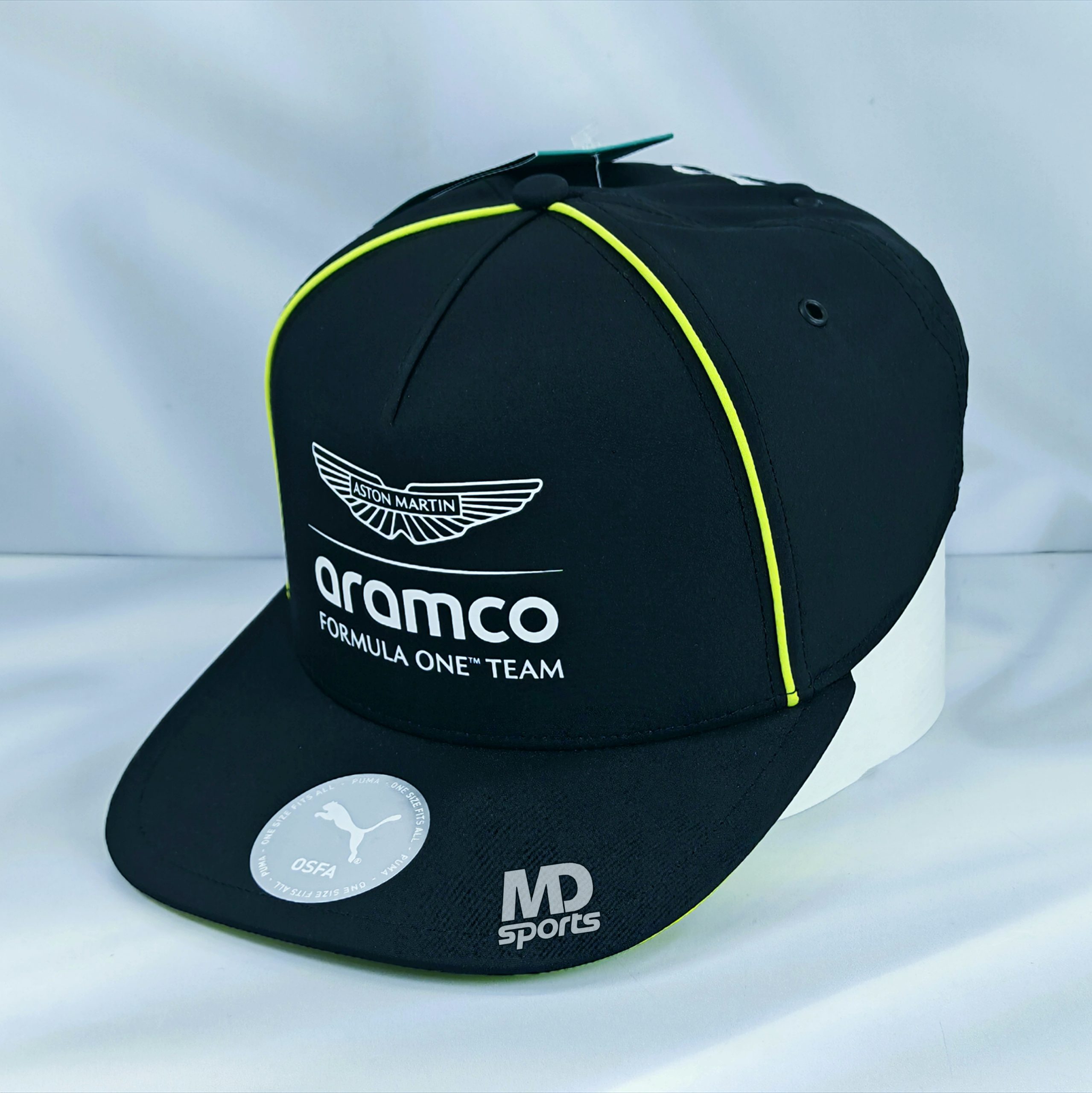 Gorro Snap PUMA Aston Martin Racing Oficial 2026 Negro