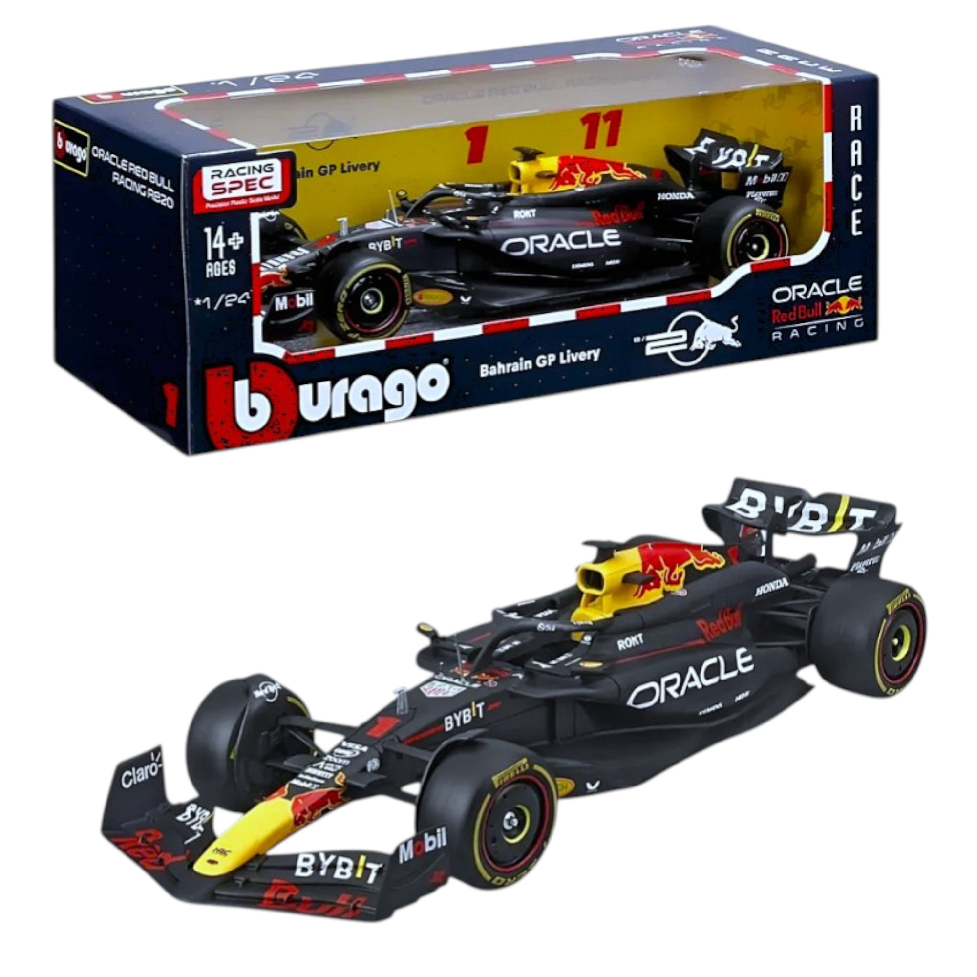 RedBull RB20 2024 #1 Max Verstappen Caja Normal Burago 1:24