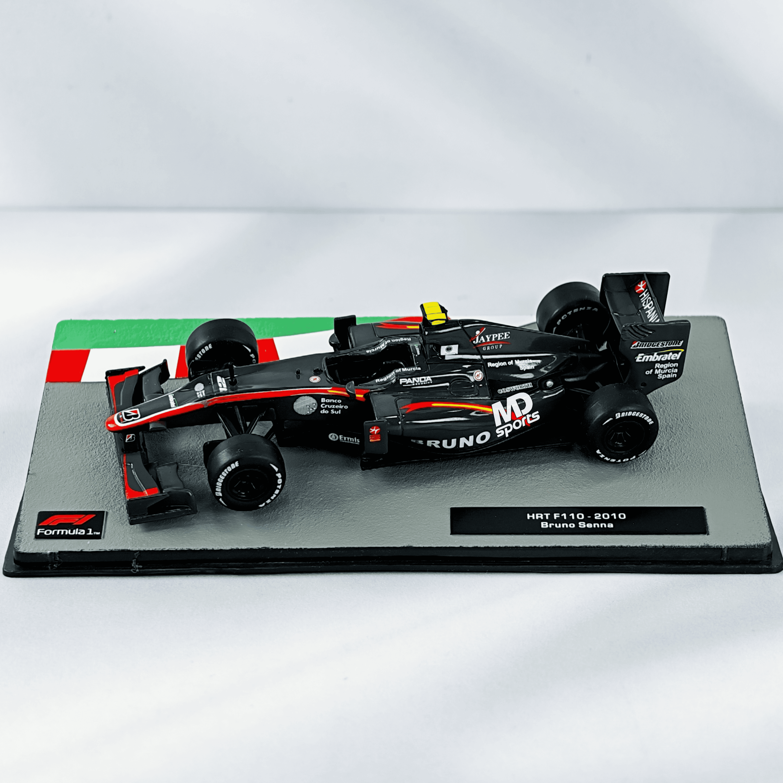 Hispania HRT F110 2010 #21 Bruno Senna Caja Acrilica Altaya 1:43