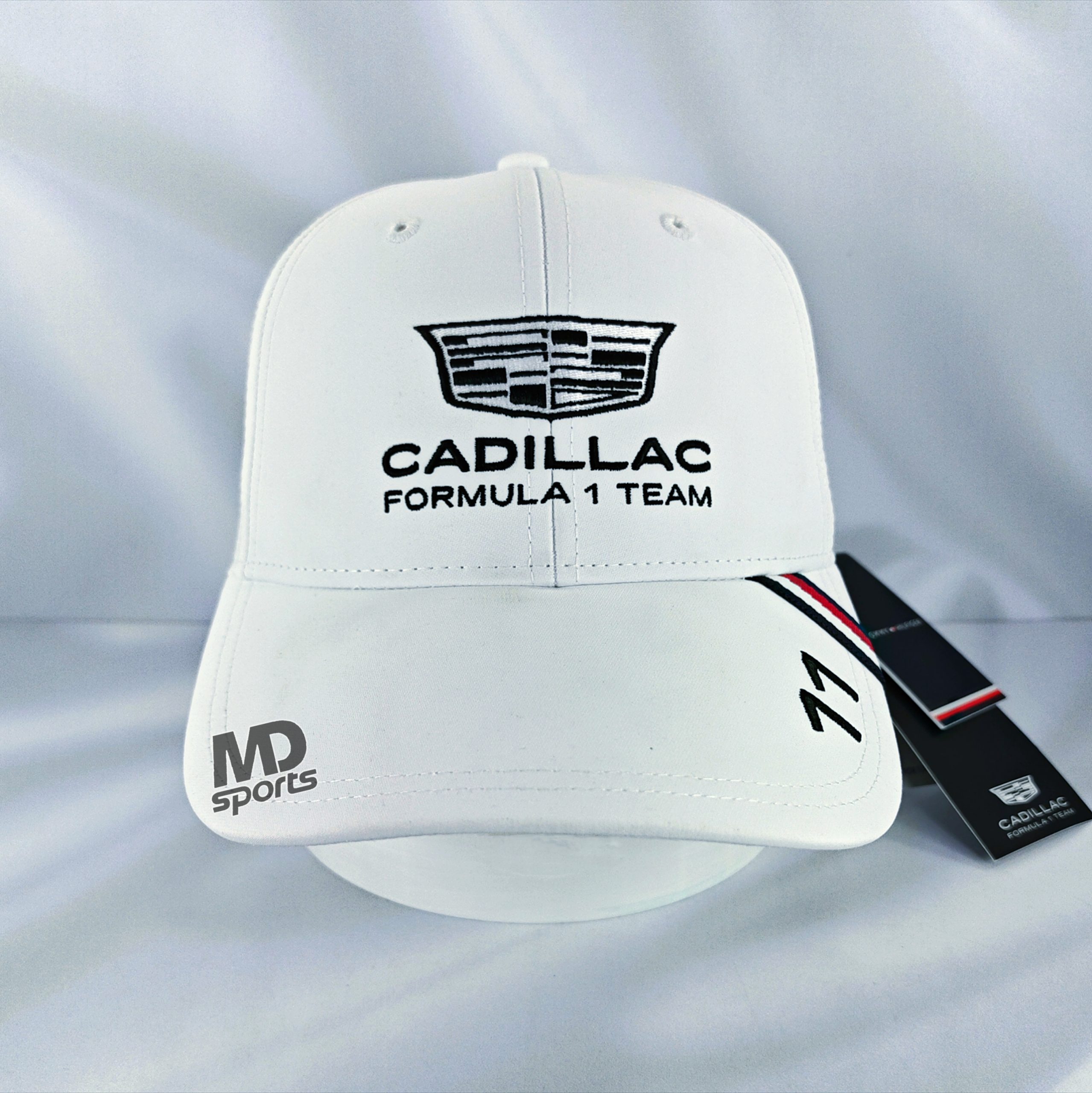 Gorro TOMMY HILFIGER Cadillac F1 Team Checo Perez Oficial 2026 Blanco