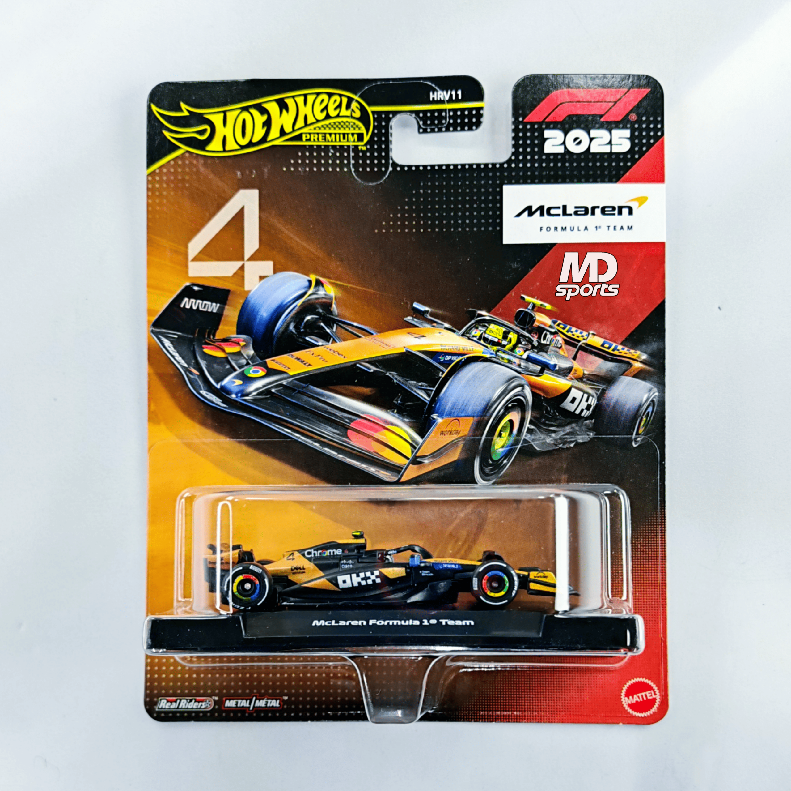 McLaren MCL39 #4 Lando Norris 2025 HotWheels Premium 1:64
