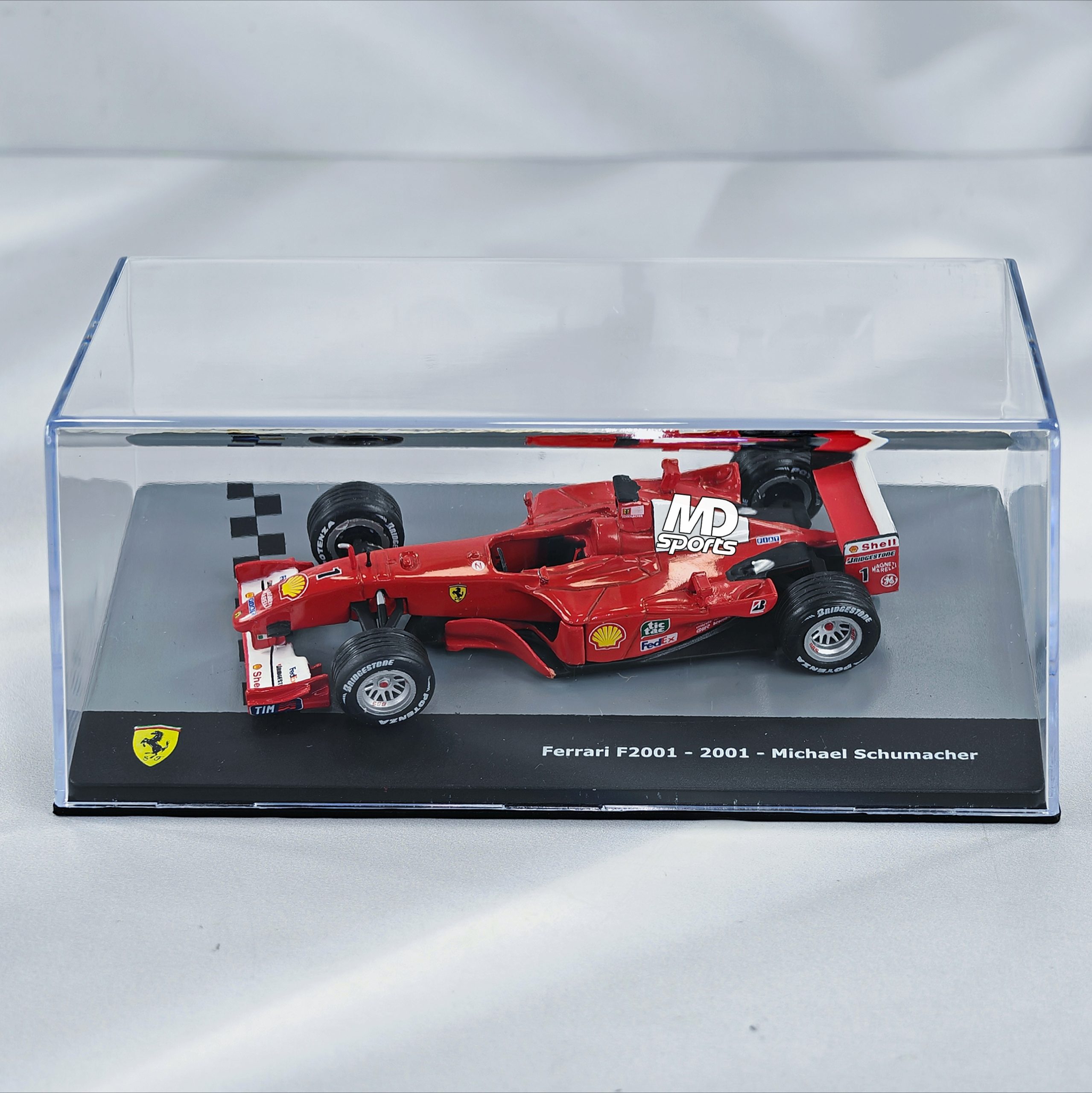 Ferrari F2001 2001 #1 Michael Schumacher Caja Acrilica IXO 1:43