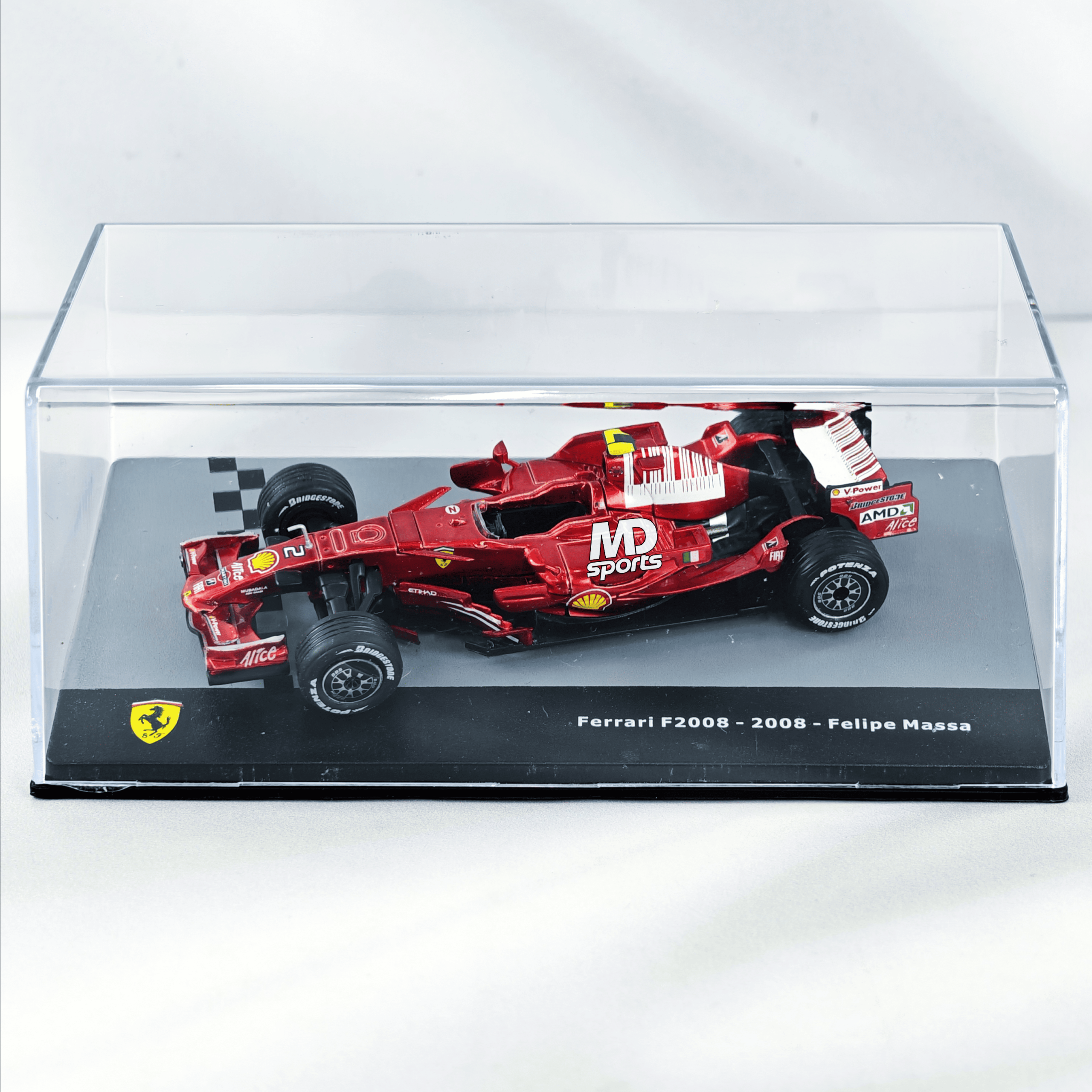 Ferrari F2008 #2 Felipe Massa Caja Acrilica IXO 1:43