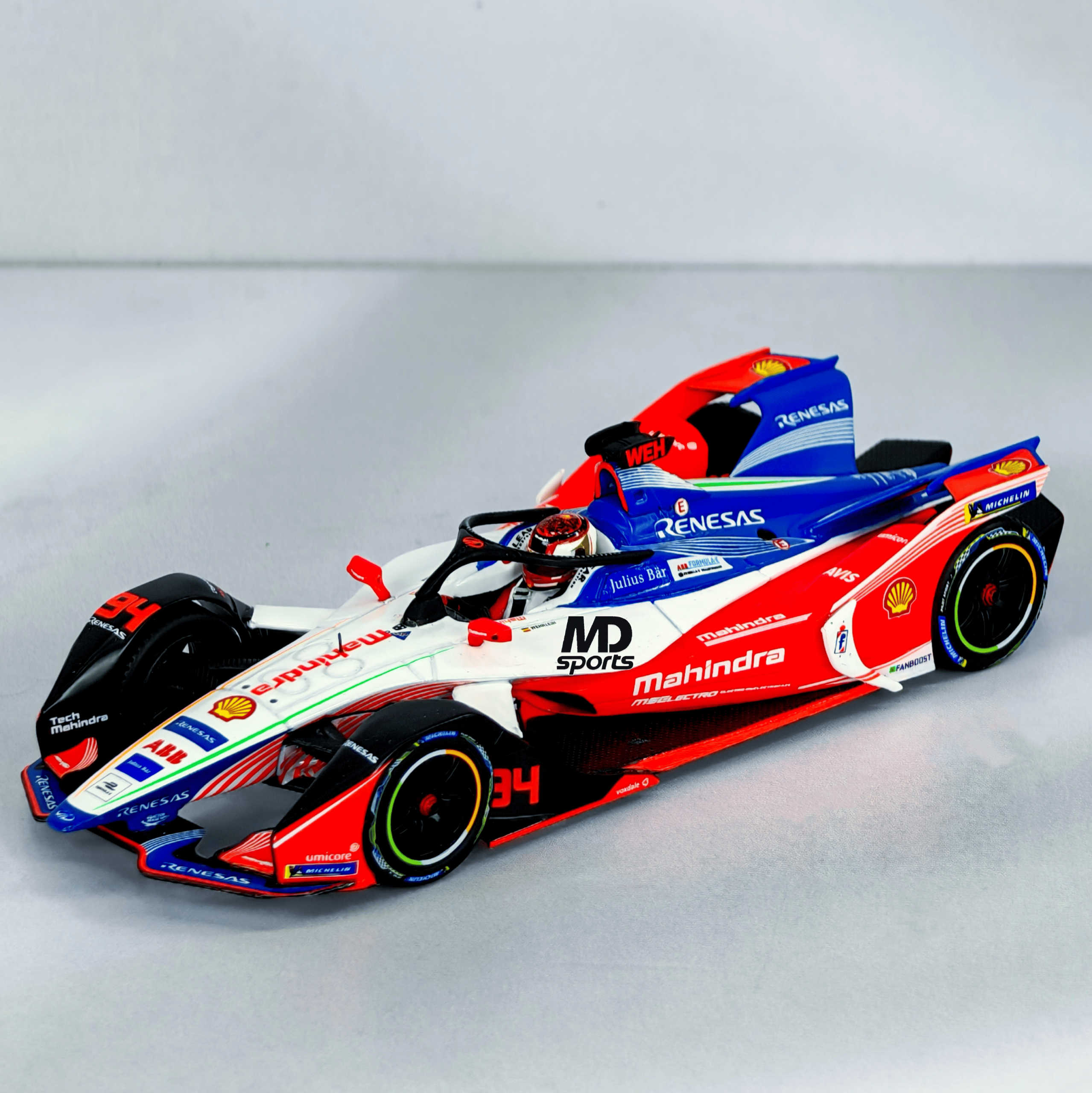 Mahindra Formula E Season 5 2019 #94 Pascal Wherlein Caja Acrilica Minichamps 1:43
