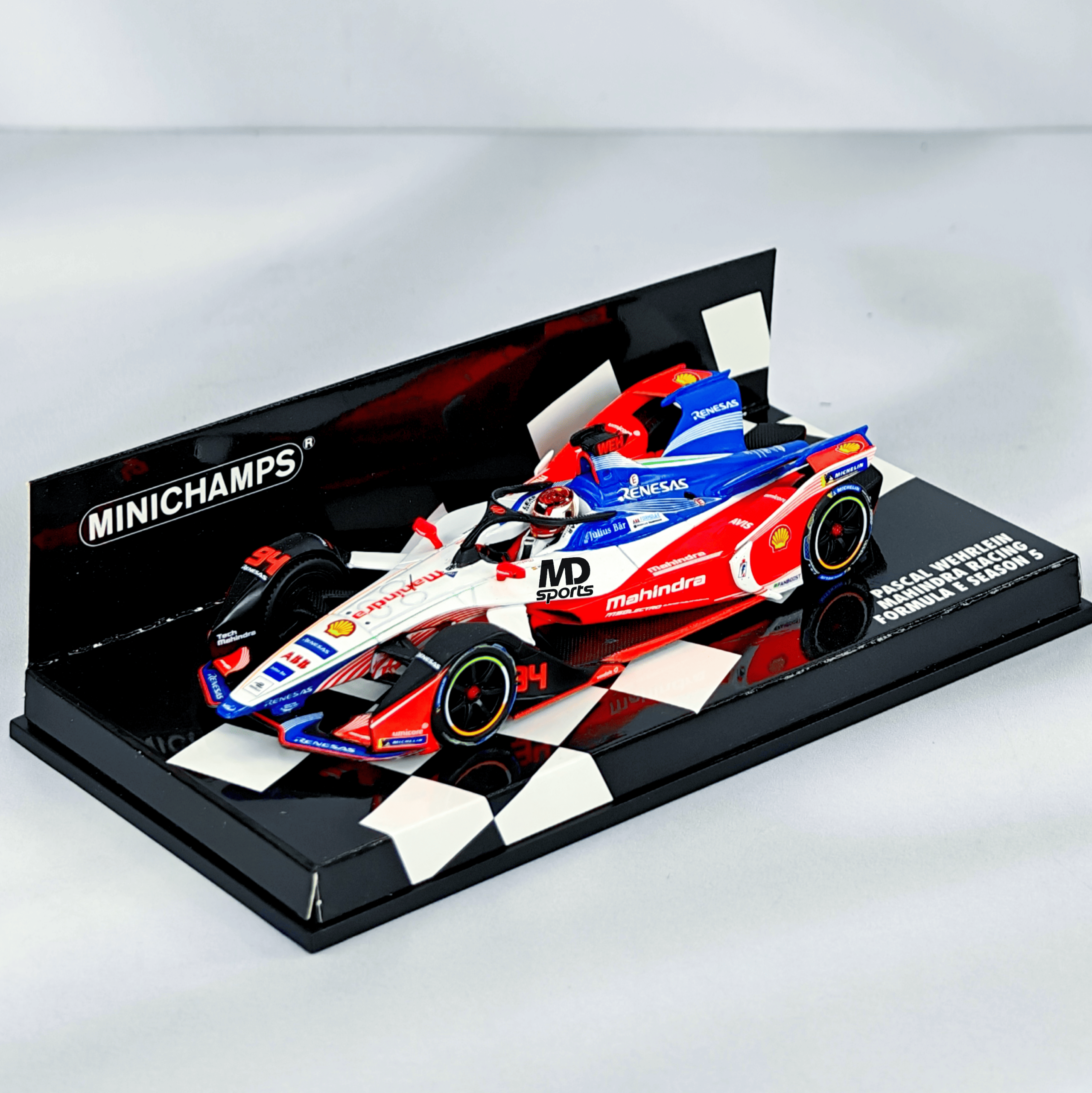 Mahindra Formula E Season 5 2019 #94 Pascal Wherlein Caja Acrilica Minichamps 1:43