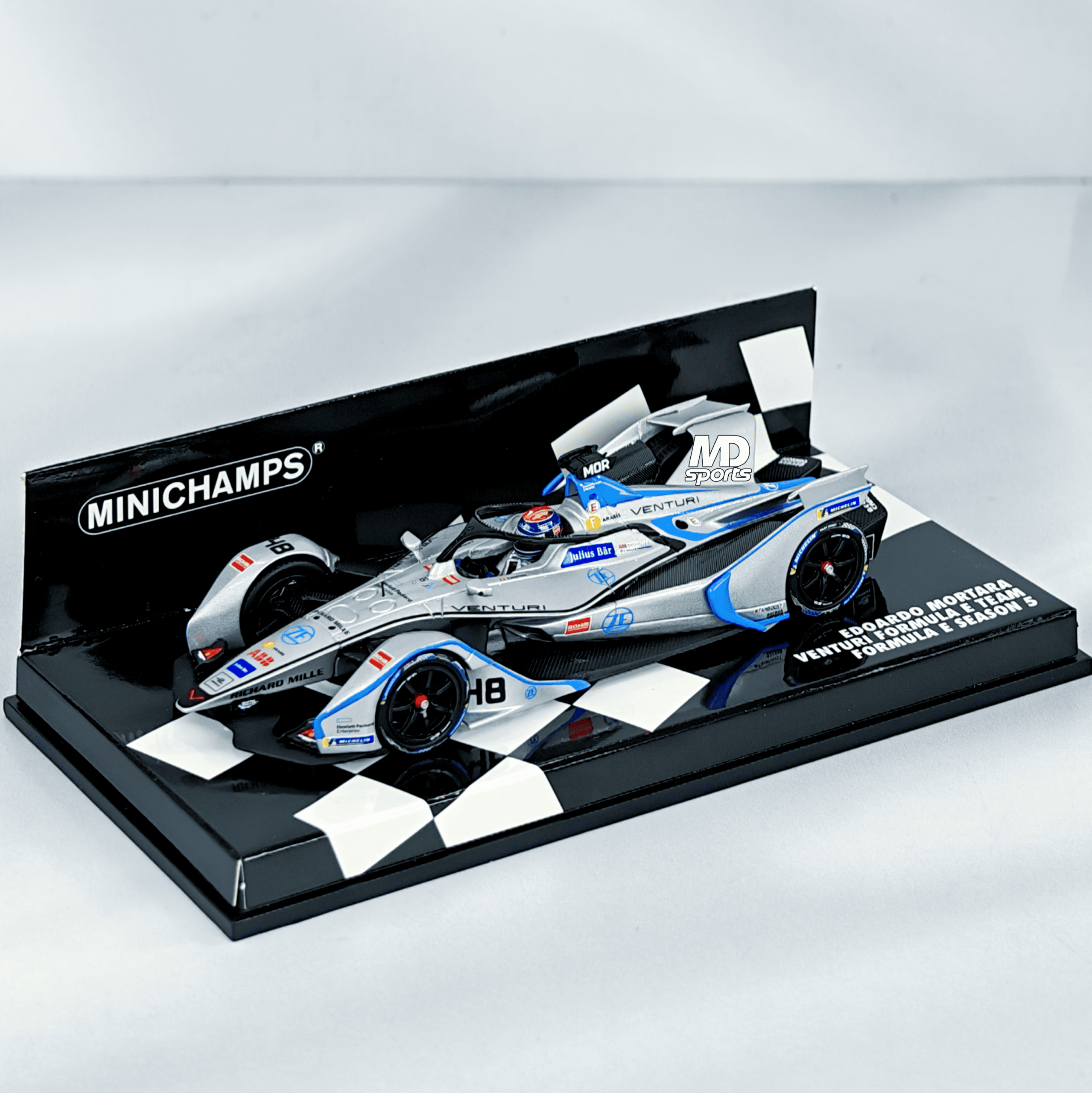 Venturi Formula E Season 5 2019 #48 Edoardo Mortara Caja Acrilica Minichamps 1:43