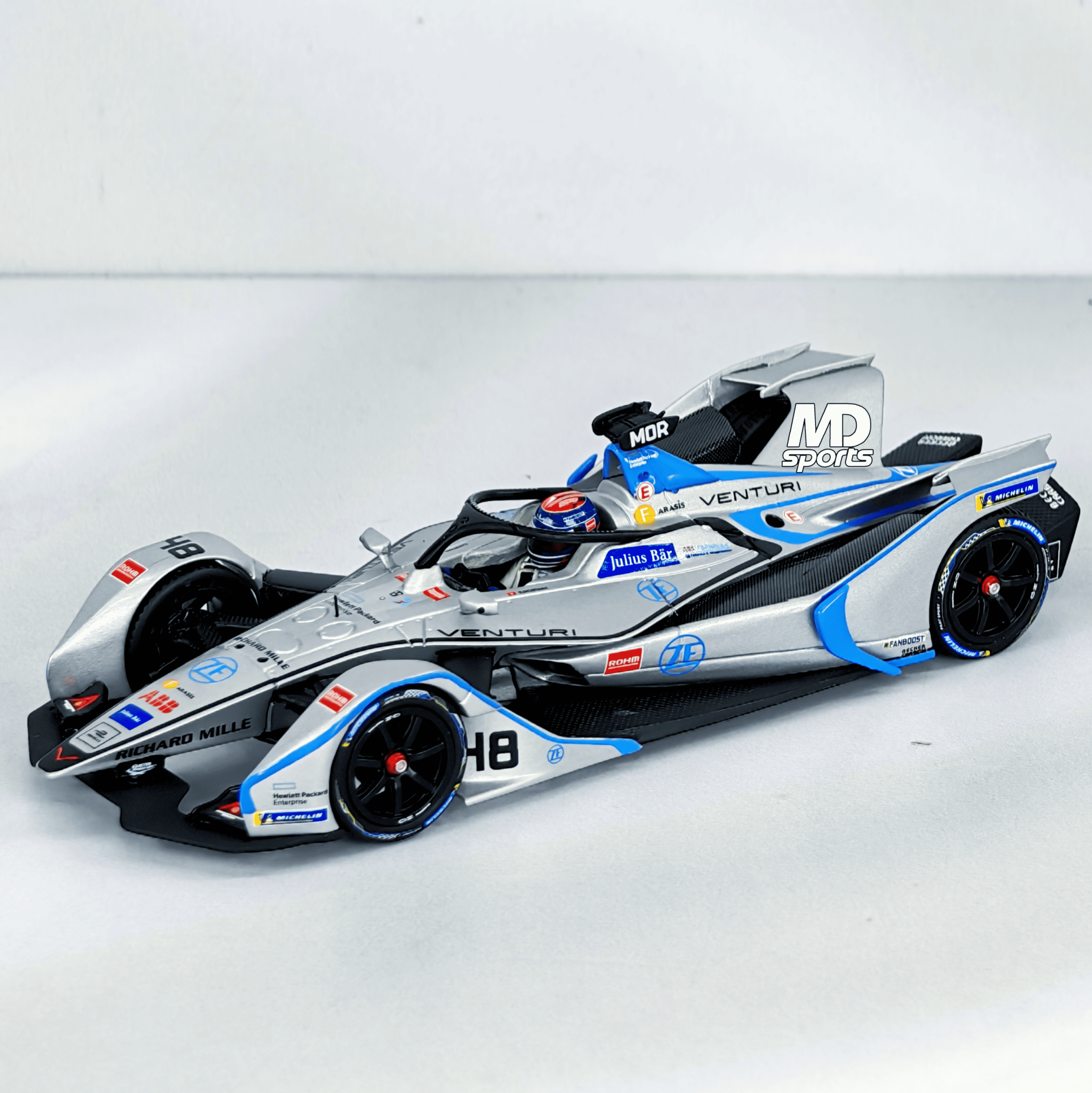 Venturi Formula E Season 5 2019 #48 Edoardo Mortara Caja Acrilica Minichamps 1:43