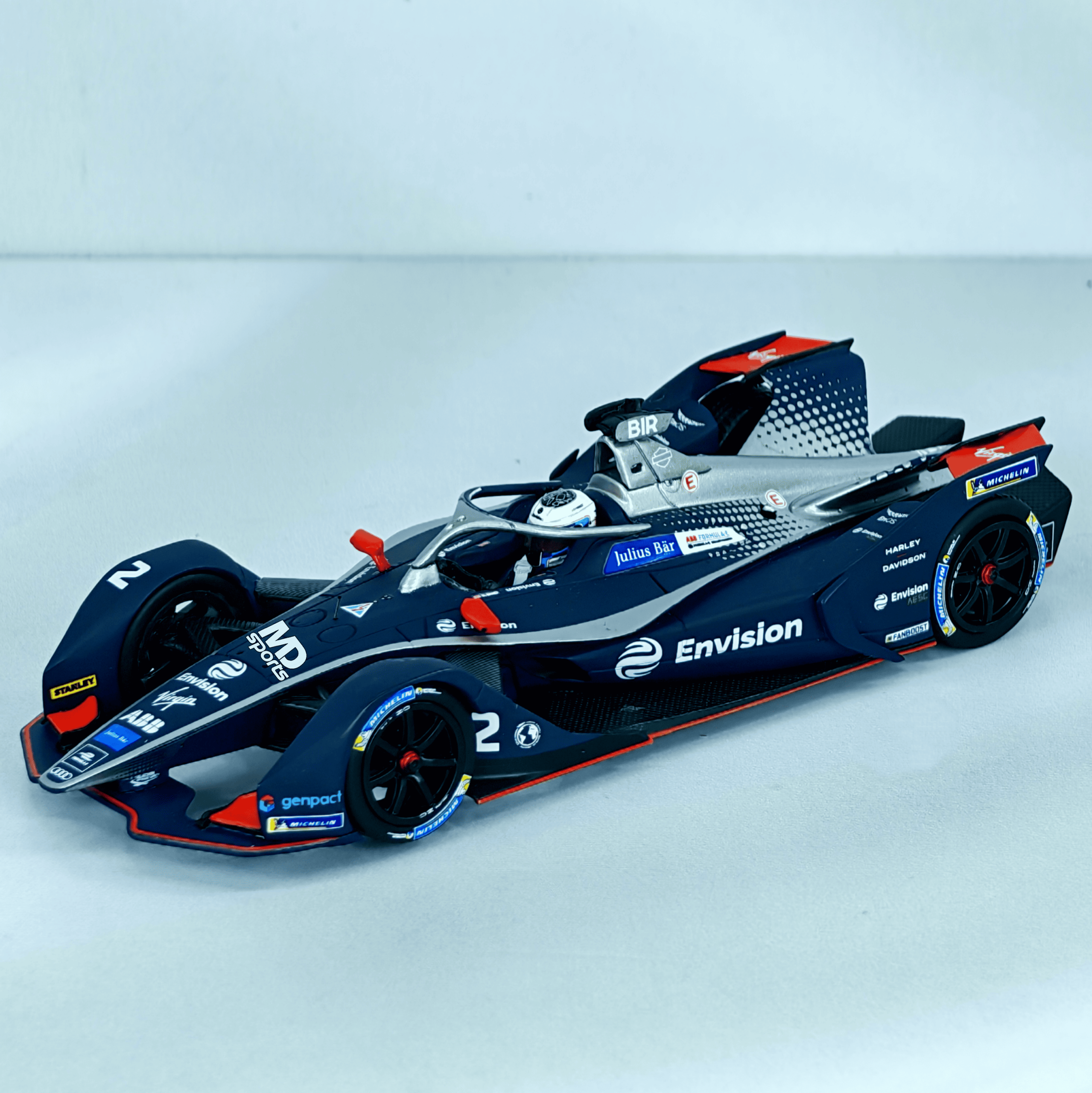 Virgin Racing Formula E Season 6 2020 #2 Sam Bird Caja Acrilica Minichamps 1:43