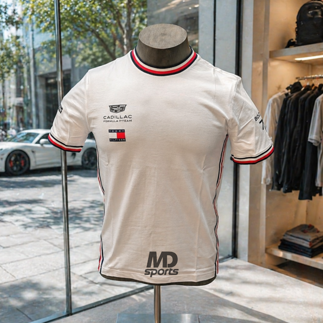 Polera TOMMY HILFIGER Cadillac F1 Team Valtteri Bottas Oficial 2026 Blanco