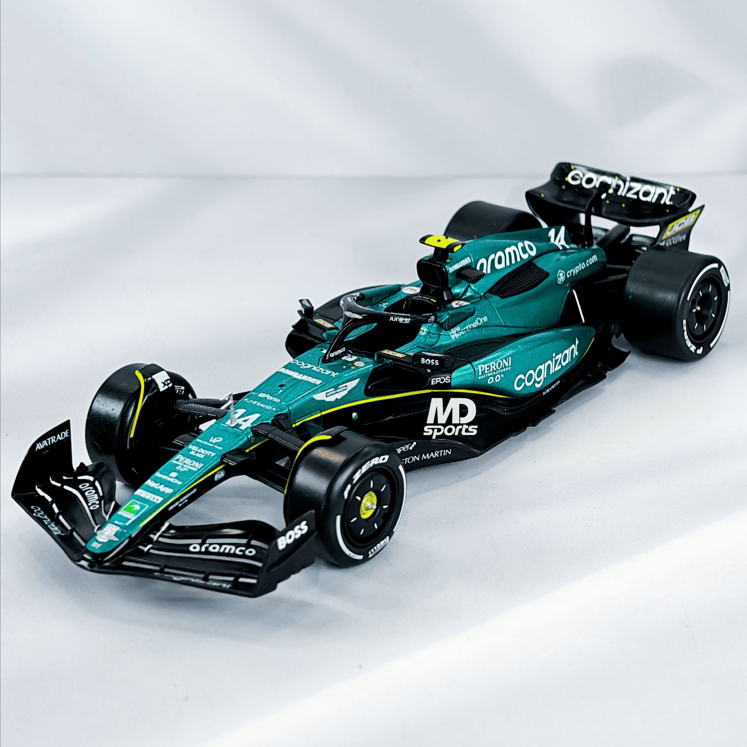 Aston Martin AMR23 #14 Fernando Alonso 2023 Caja Normal Premium Collect 1:24