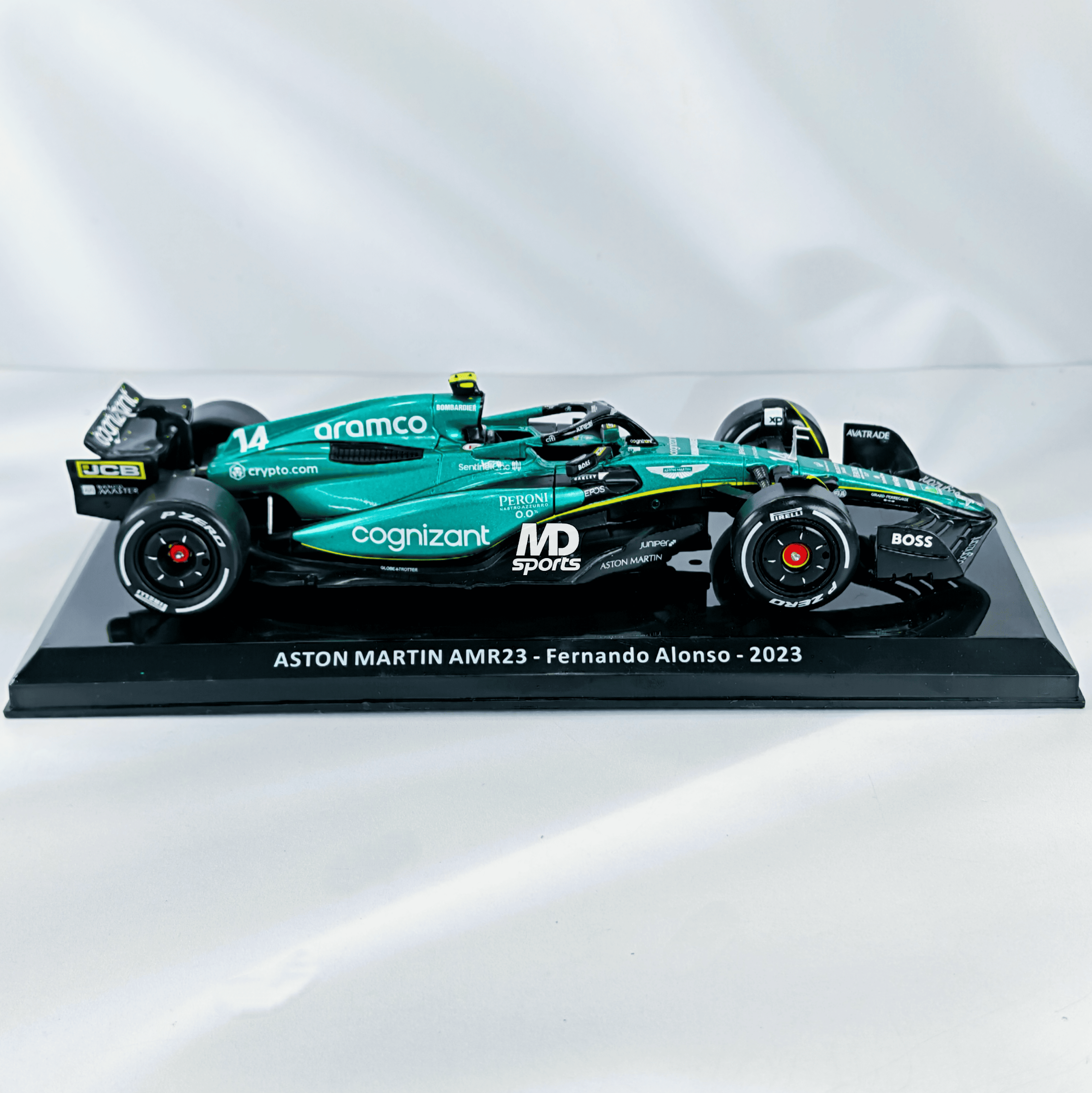 Aston Martin AMR23 #14 Fernando Alonso 2023 Caja Normal Premium Collect 1:24