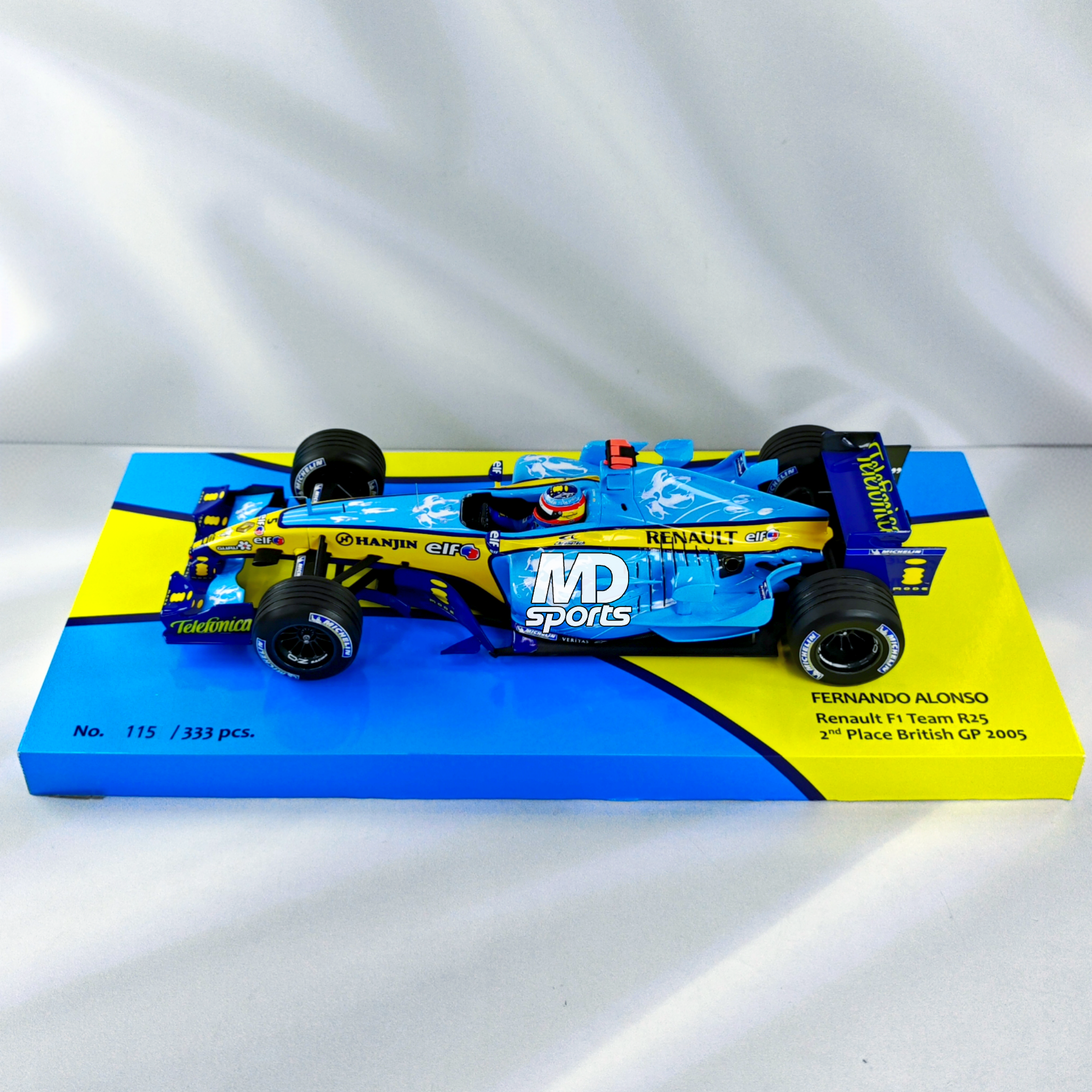 Renault R25 British GP 2005 #5 Fernando Alonso Minichamps 1:18