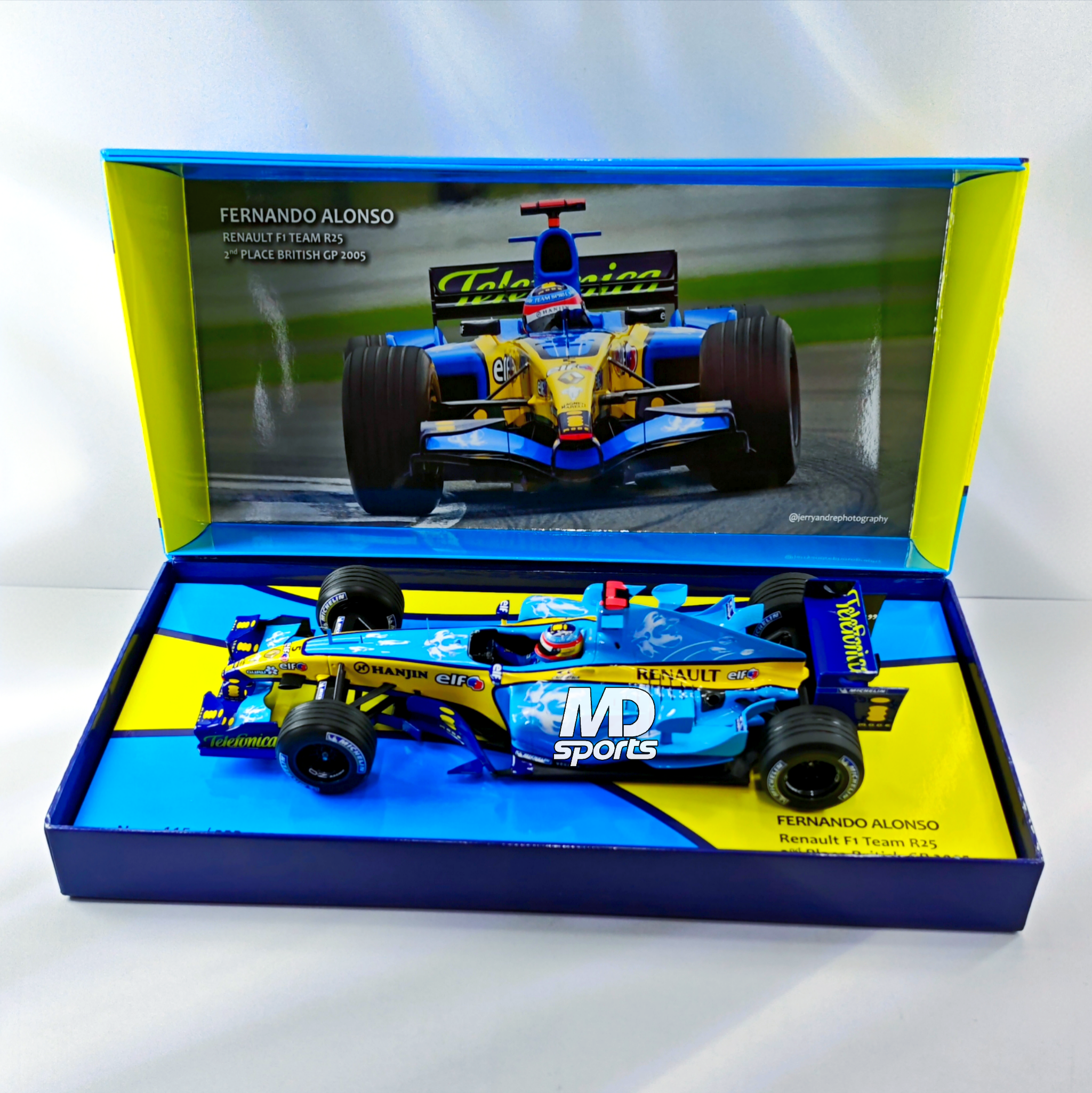 Renault R25 British GP 2005 #5 Fernando Alonso Minichamps 1:18 - Imagen 4