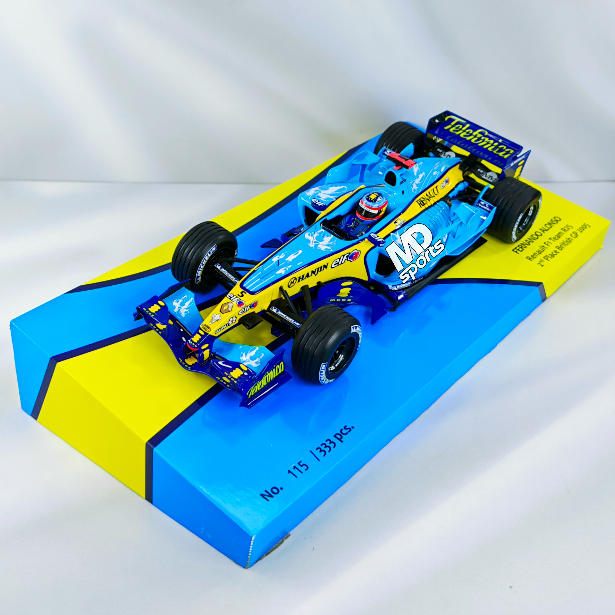 Renault R25 British GP 2005 #5 Fernando Alonso Minichamps 1:18
